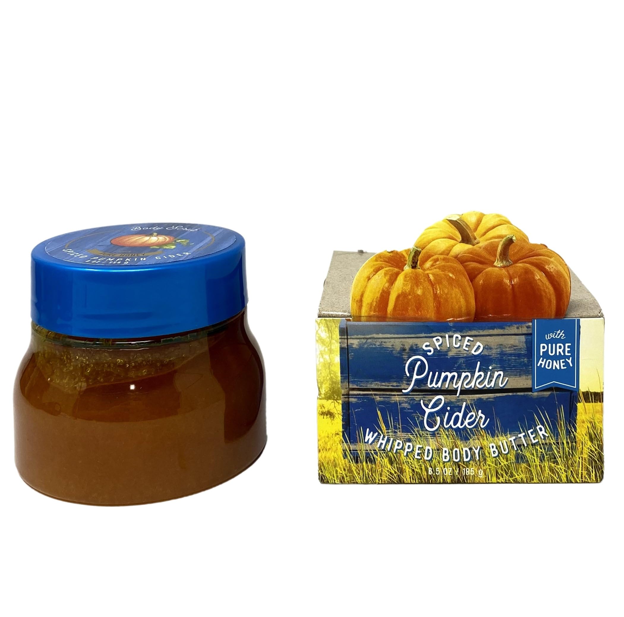 Bath and Body Works Spiced Pumpkin Cider 2-Piece Gift Set - Whipped Body Butter & Body Scrub for Fall Skincare & Cozy Holiday Gifts