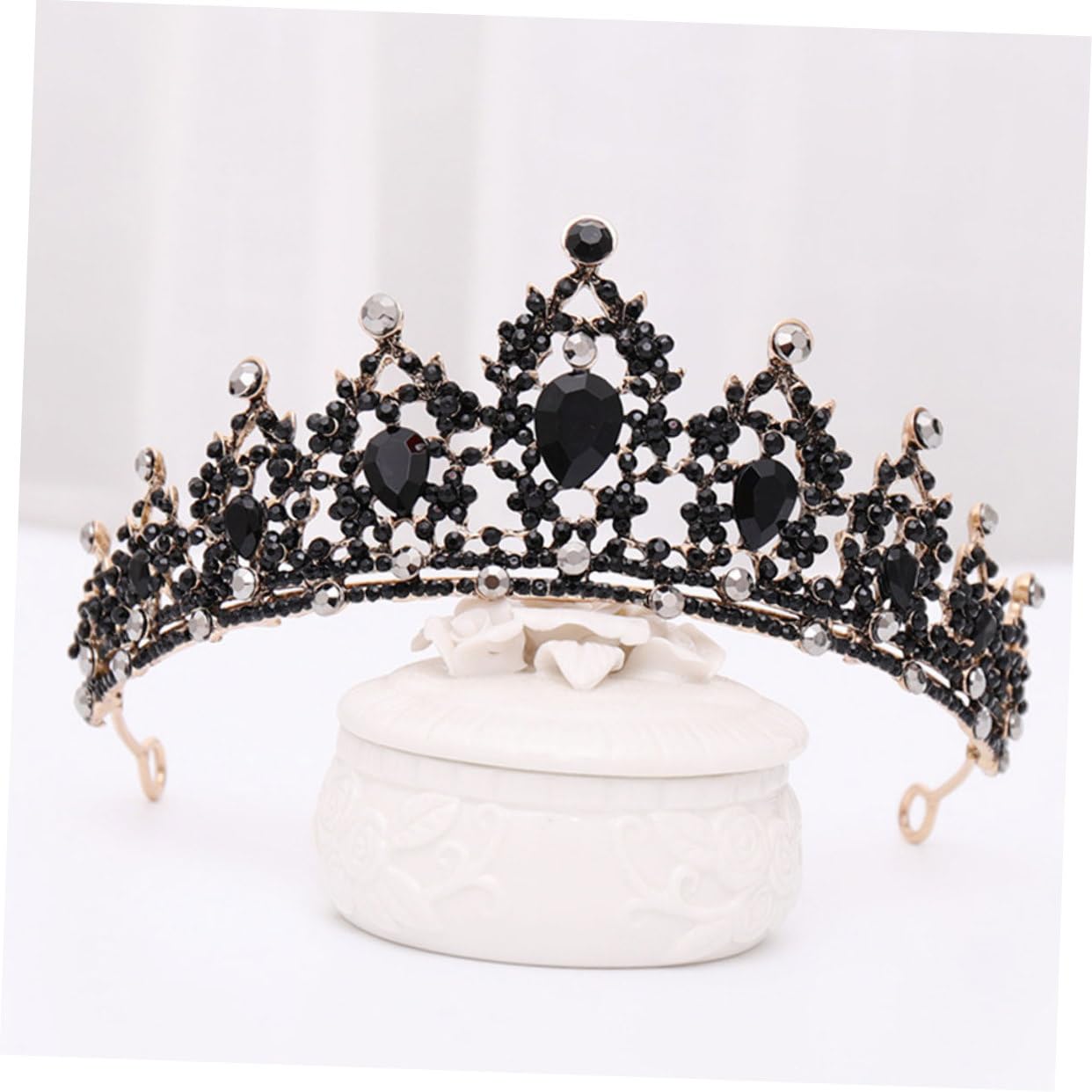 Beaupretty 3-Piece Crystal Rhinestone Tiara Set - Vintage Baroque Queen Bridal Headpiece for Weddings, Prom, Pageants & Special Occasions