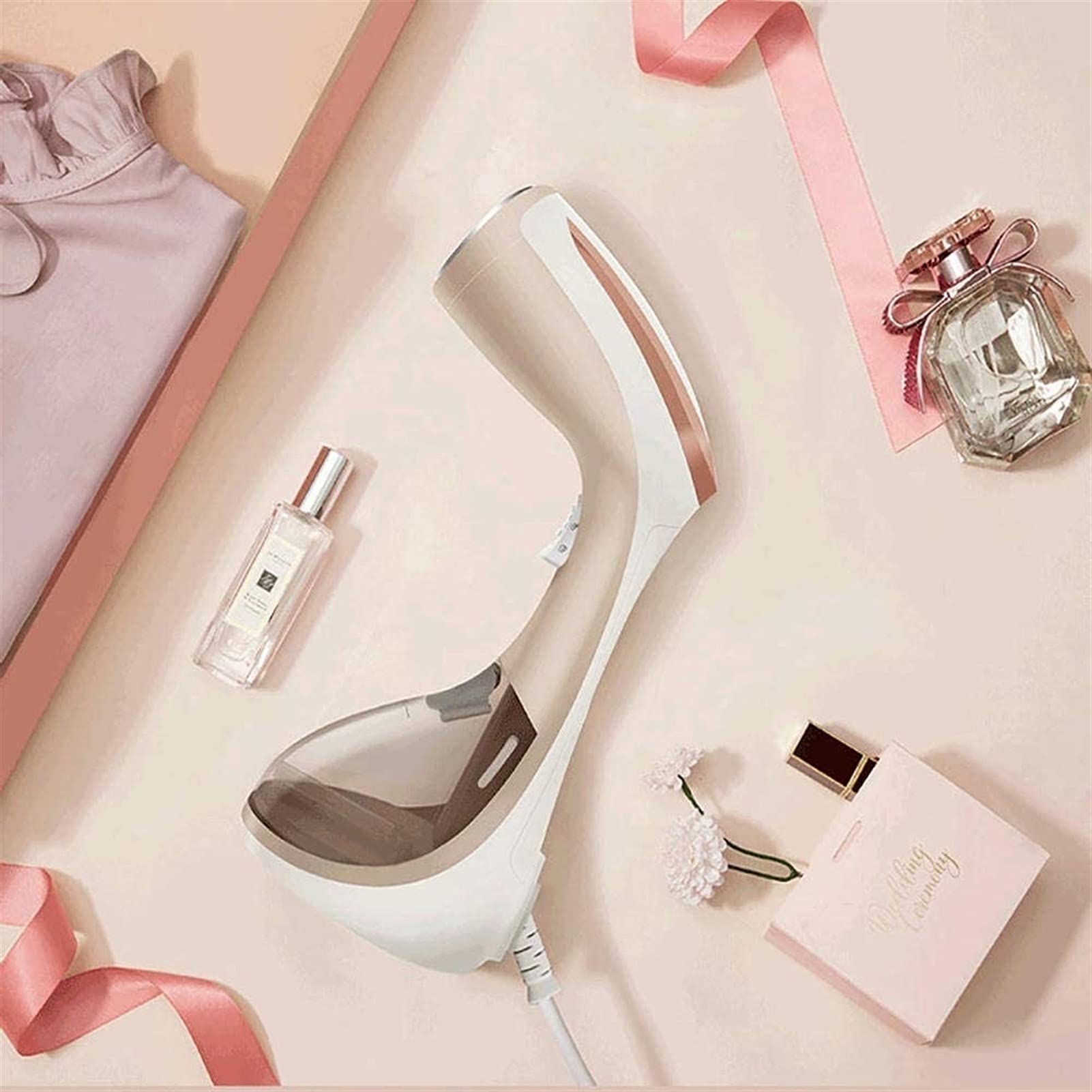 Portable Handheld Clothes Steamer - 1400W Fast Heating Garment Steamer for Wrinkles, Vertical & Horizontal Use - No Ironing Board Needed - Perfect for Home, Travel, and Quick Outfit Refresh