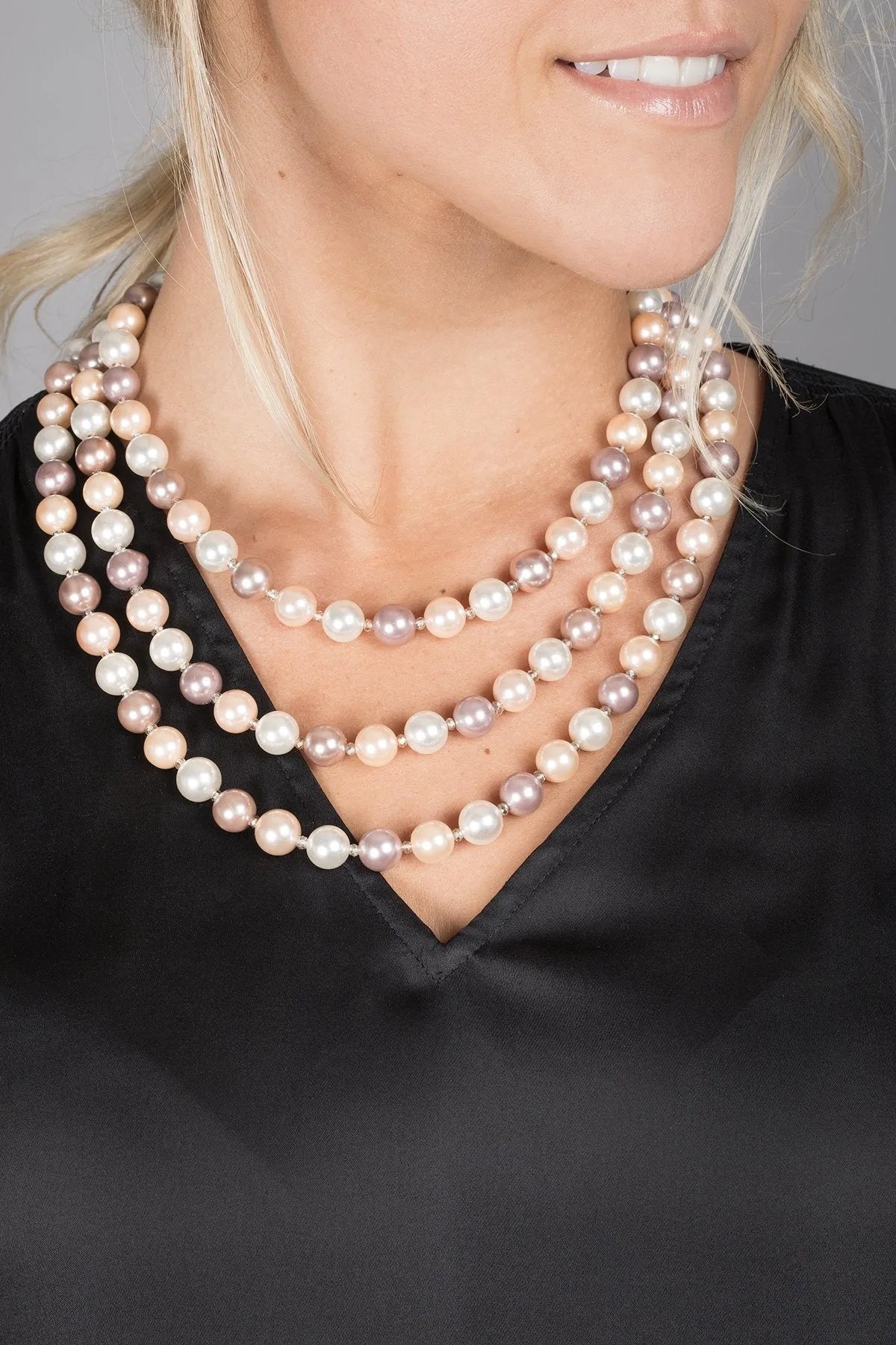 3-Layer Pearl Necklace for Women - Elegant & Timeless Jewelry Gift for Brides, Parties & Special Occasions