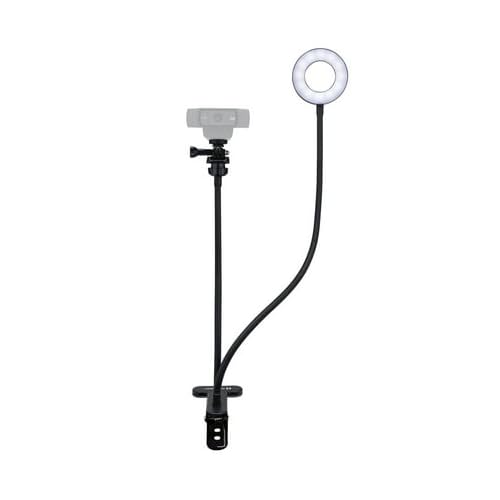 Logitech StreamCam Plus Full HD Webcam with Tripod Stand & Ring Light Bundle - 1080p 60fps Web Camera for Streaming, Video Calls, Gaming, YouTube (Graphite) - Perfect for Home Office, Online Classes, Zoom Meetings
