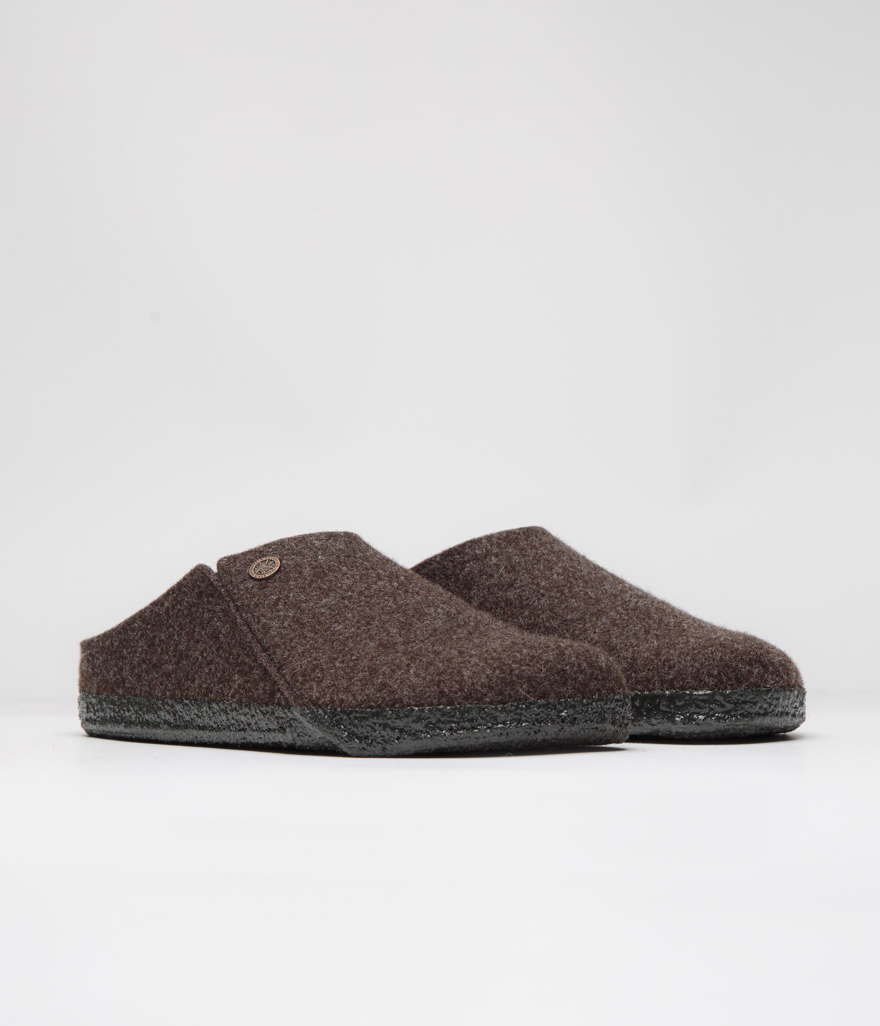 Birkenstock Zermatt Shearling Felt Slippers for Men & Women - Cozy Mocha Indoor/Outdoor House Shoes for Winter Comfort & Relaxation