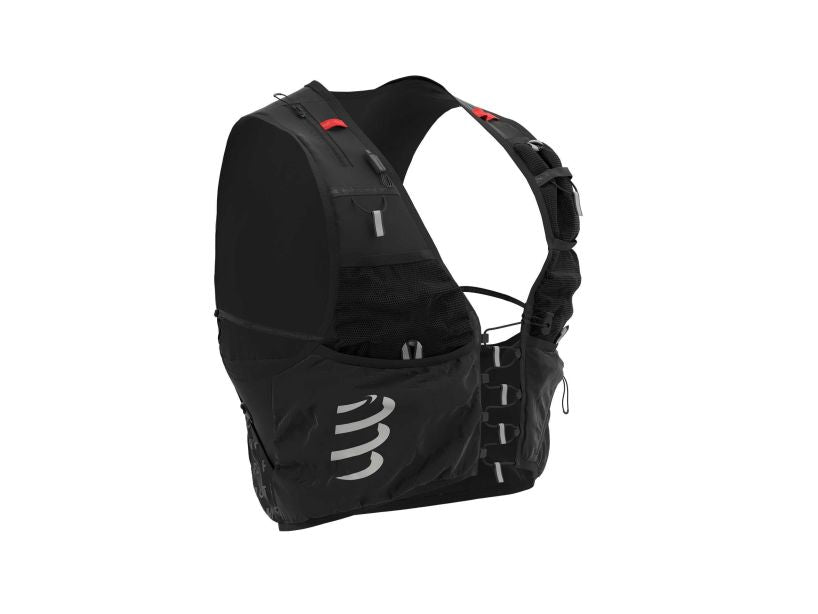 COMPRESSPORT Unisex UltRun S Pack Evo 10 Hydration Running Vest - Lightweight & Breathable for Trail Running, Hiking & Outdoor Adventures (Black)