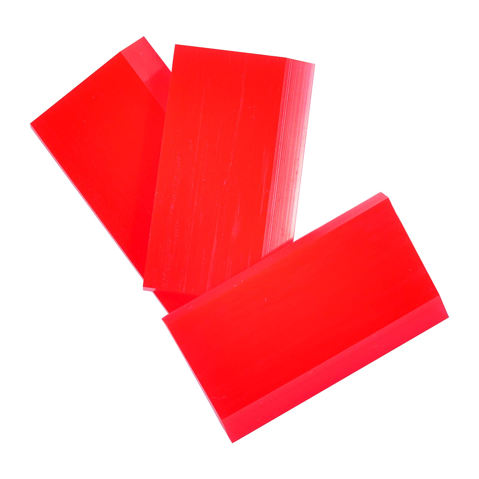 2-Inch Extra Small Rubber Squeegee - Flexible & Soft Non-Scratching Cleaning Tool for Resin 3D Printing, Car Windows, Mirrors & Tint Films - Perfect for DIY, Auto Detailing & Home Cleaning (Pack of 3)