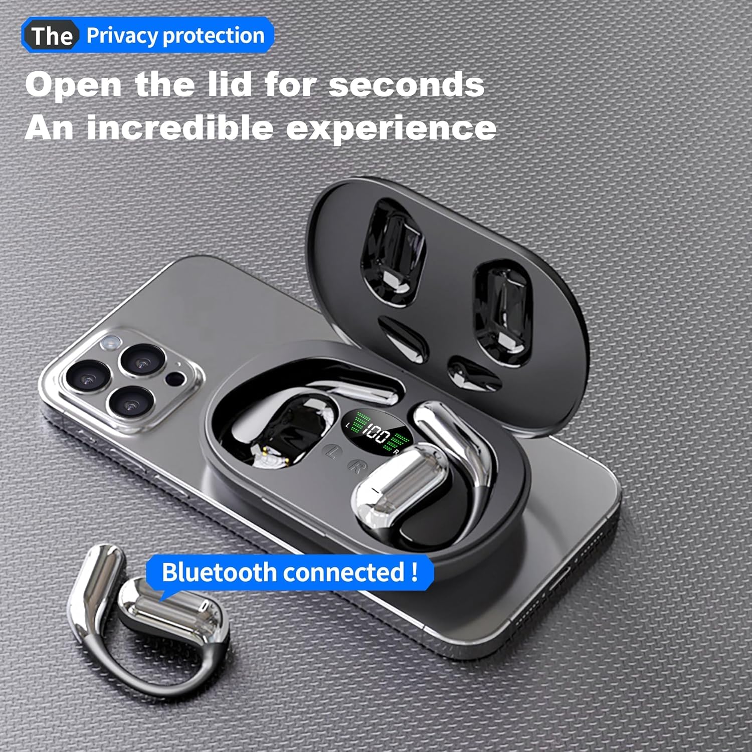 **Wireless AI Translator Earbuds - Real-Time Translation for 144 Languages, Bluetooth 5.4, High-Fidelity Sound, Noise Cancelling - Perfect for Travel, Business Meetings & Sports (Black)**    *(Use Cases: Ideal for international travel, business negotiations, language learning, and hands-free communication during workouts.)*