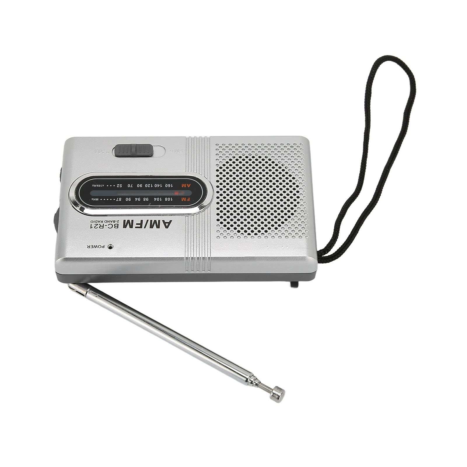 Portable AM FM Radio with Long Range Reception, Built-in Speaker & Headphone Jack - Best for Outdoor, Emergency, Camping, Travel and Home Use
