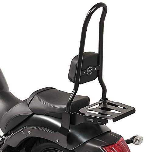 Craftride RH12-4 Sissy Bar Set with Crash Bar for Kawasaki Vulcan S & Vulcan Café 2015-2024 Models | Perfect for Long Rides, Passenger Comfort & Motorcycle Safety Accessories