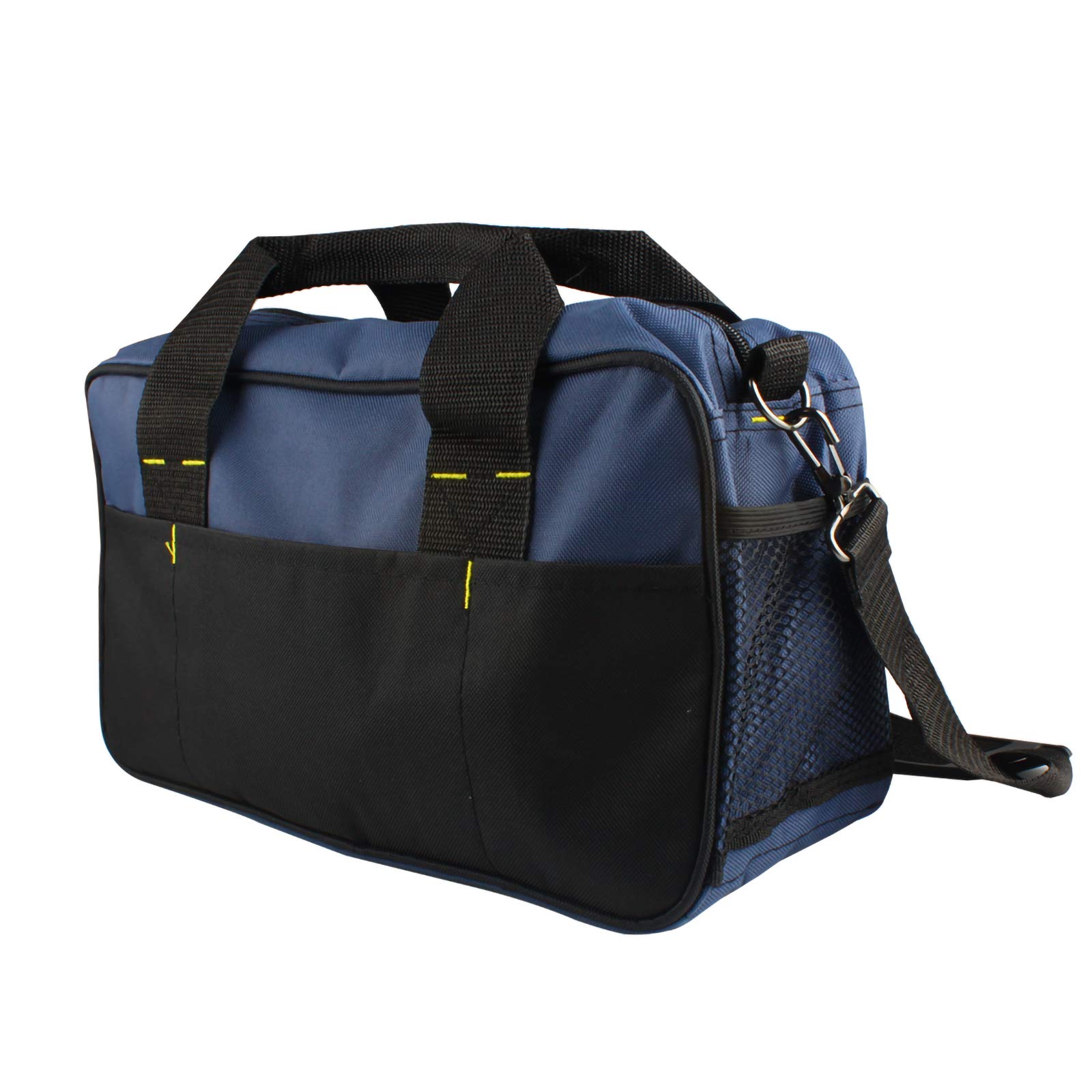 Andux Wide Mouth Tool Bag - Heavy Duty Storage Organizer for Electricians, Plumbers & DIY WJSNB-09 - Perfect for Job Sites, Home Garage & Workshop Organization