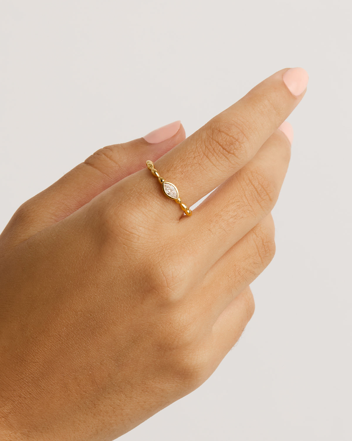 18K Gold Vermeil Lucky Eye Ring for Women - Elegant Evil Eye Protection Jewelry - Perfect for Gifts, Everyday Wear & Special Occasions