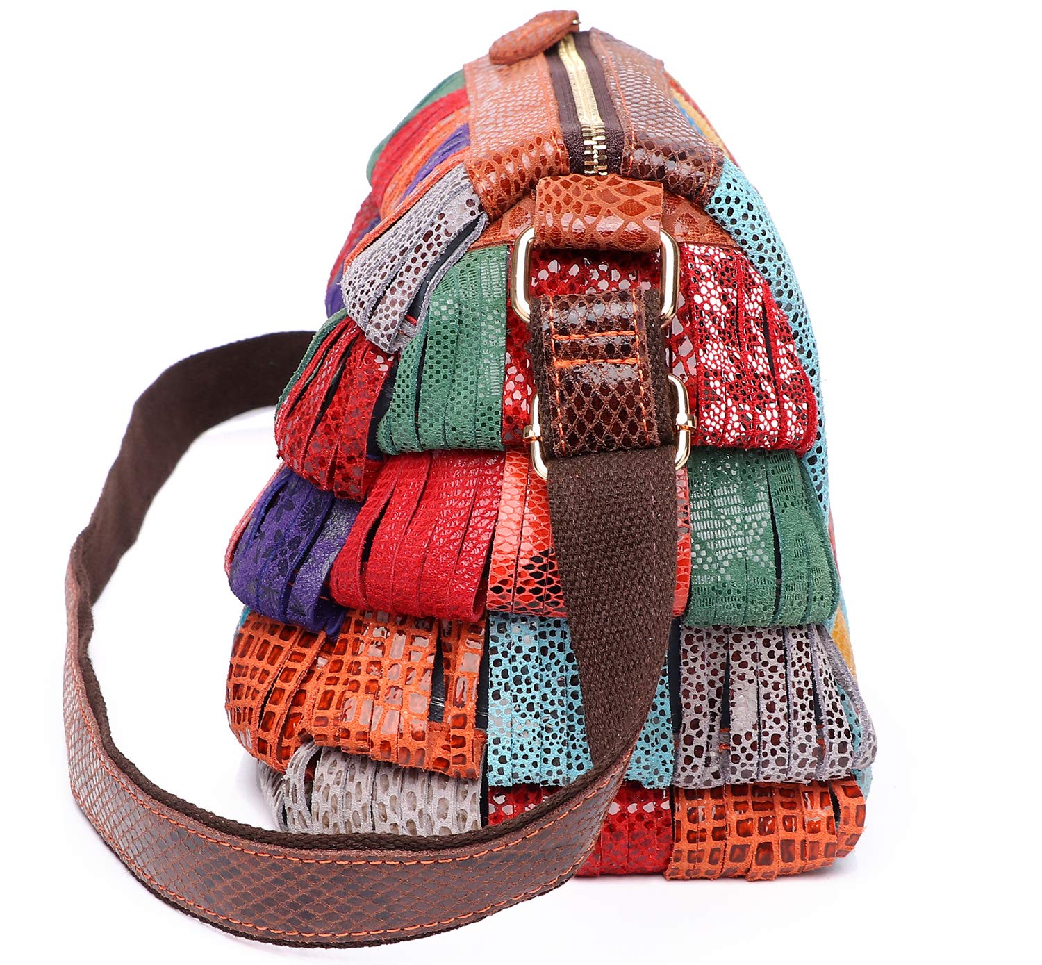 Women's Genuine Leather Boston Tote Bag - Multicolor Crossbody Handbag for Work, Travel & Everyday Use | Stylish & Durable Shoulder Bag