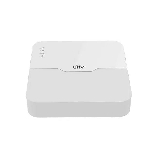 Uniview NVR301-04LS3-P4 4 Channel 1 SATA H.265/H.264 Network Video Recorder for Home & Business Security Surveillance System - Perfect for Monitoring Stores, Offices, and Residential Properties