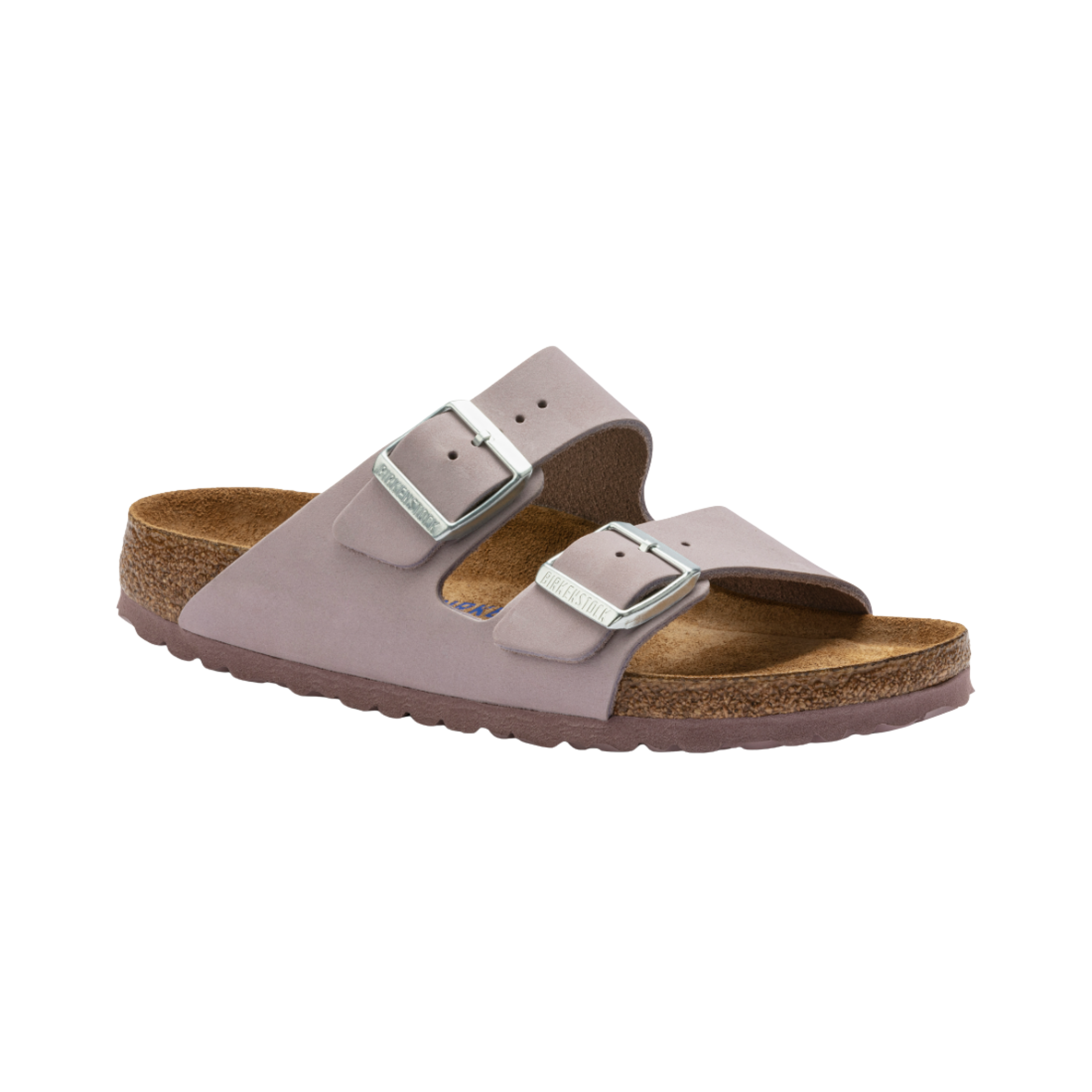 Arizona Soft Footbed Sandals for Women - Comfortable Nubuck Leather in Yomo Lilac | Perfect for Summer, Beach, and Casual Outfits