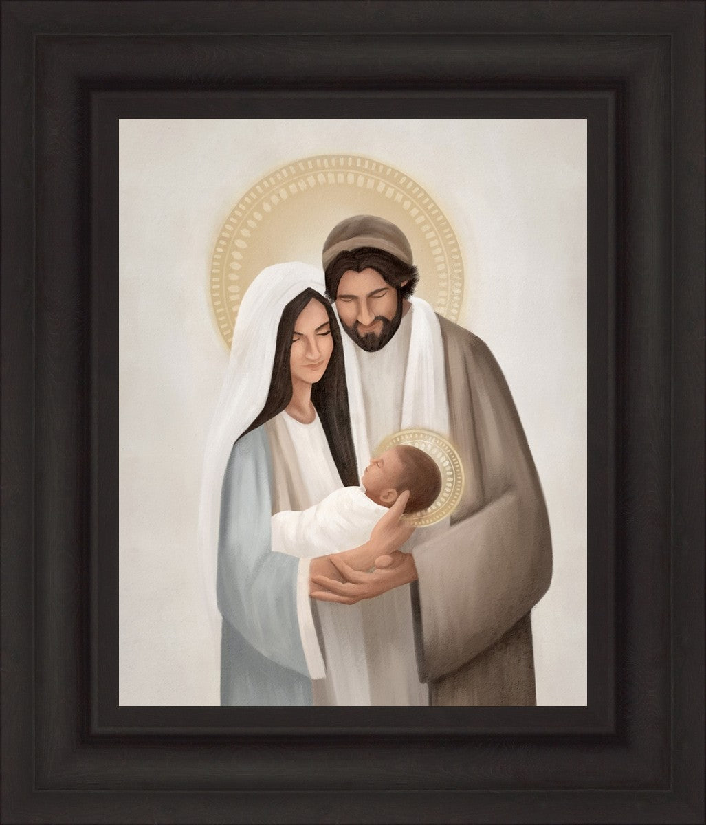 Holy Family Painting by Devyni Jensen - Religious Art for Home Decor, Church, and Meditation Spaces