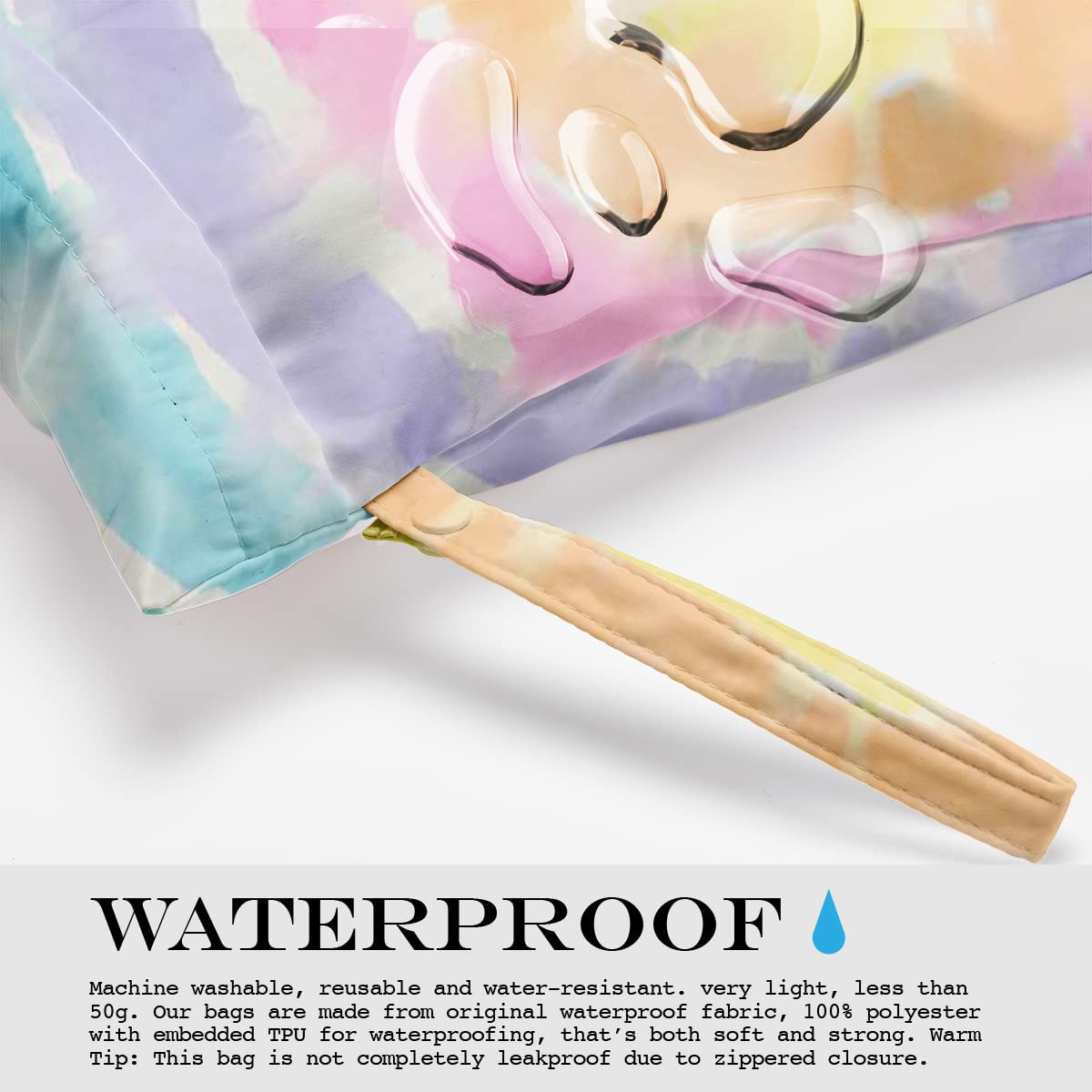 Waterproof Wet Dry Bag for Swimsuits & Beach Essentials - Reusable Travel Pouch for Pool, Vacation, Gym & Weekend Trips - Perfect Gift for Women, Besties & Bachelorette Parties (Great for Makeup Storage & Wet Clothes)