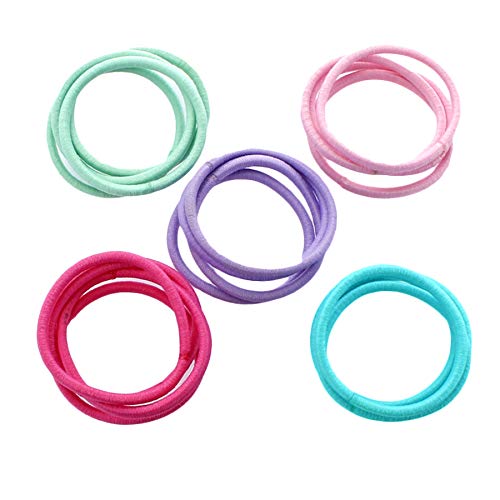 Professional Grade My Lello Hair Elastics & Ponytail Holders - 1000 Pack Metallic Silver Hair Ties for Women | Perfect for Gym, Work, School & Everyday Use