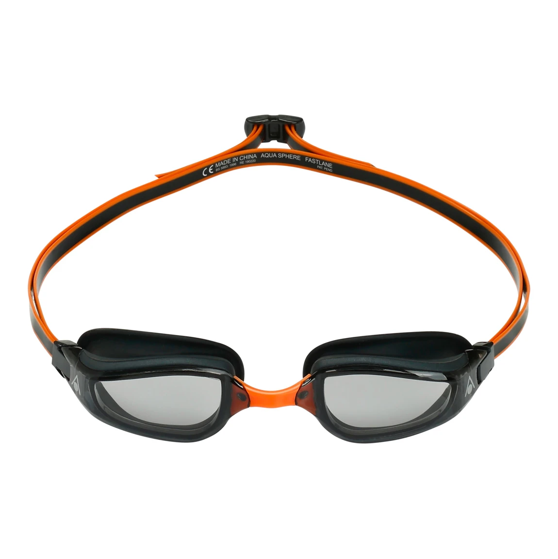 Aqua Sphere Fastlane Smoke Goggles - Anti-Fog, UV Protection, Clear Vision for Swimming & Water Sports | Perfect for Lap Swimming, Triathlon & Pool Training