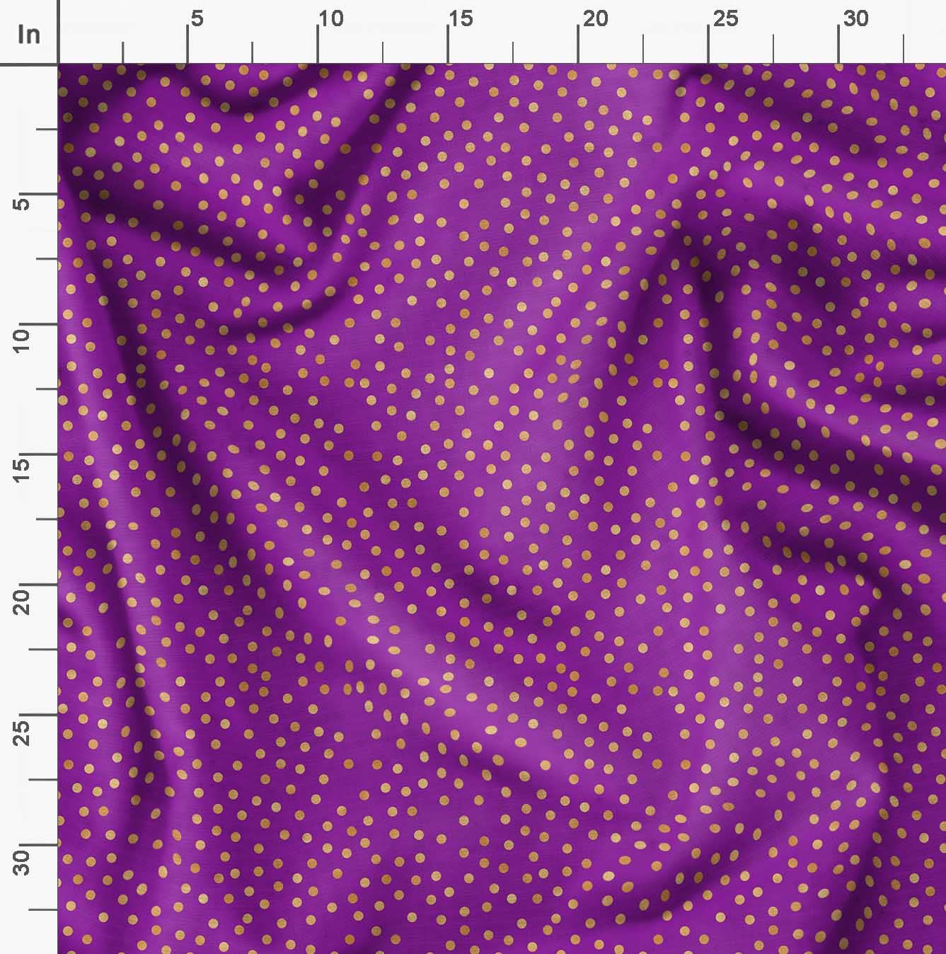 Soimoi Moss Georgette Purple Fabric by The Yard - 42 Inch Wide Polka Dot Printed Fabric for Dresses, Blouses & DIY Crafts - Lightweight Flowy Material for Fashion Sewing & Home Decor Projects