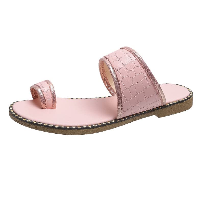 Women's Summer Clip Toe Flat Sandals - Bohemian Beach Slides for Dressy Outfits & Casual Wear | Perfect for Beach Vacations, Poolside Lounging, and Summer Fashion