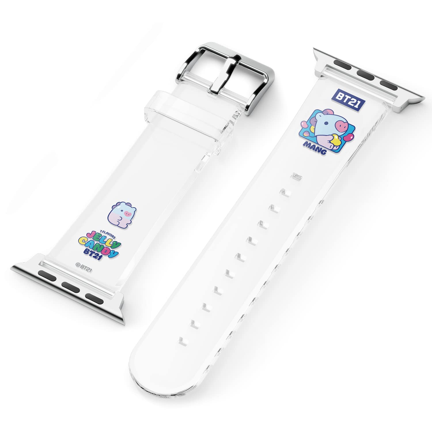 elago BT21 Official Merchandise Soft Protective Strap for Apple Watch 38mm 40mm 41mm - Compatible with iWatch Series 8/SE2/7/6/SE/5/4/3/2/1 - Perfect for Workouts, Daily Wear & K-Pop Fans Collection