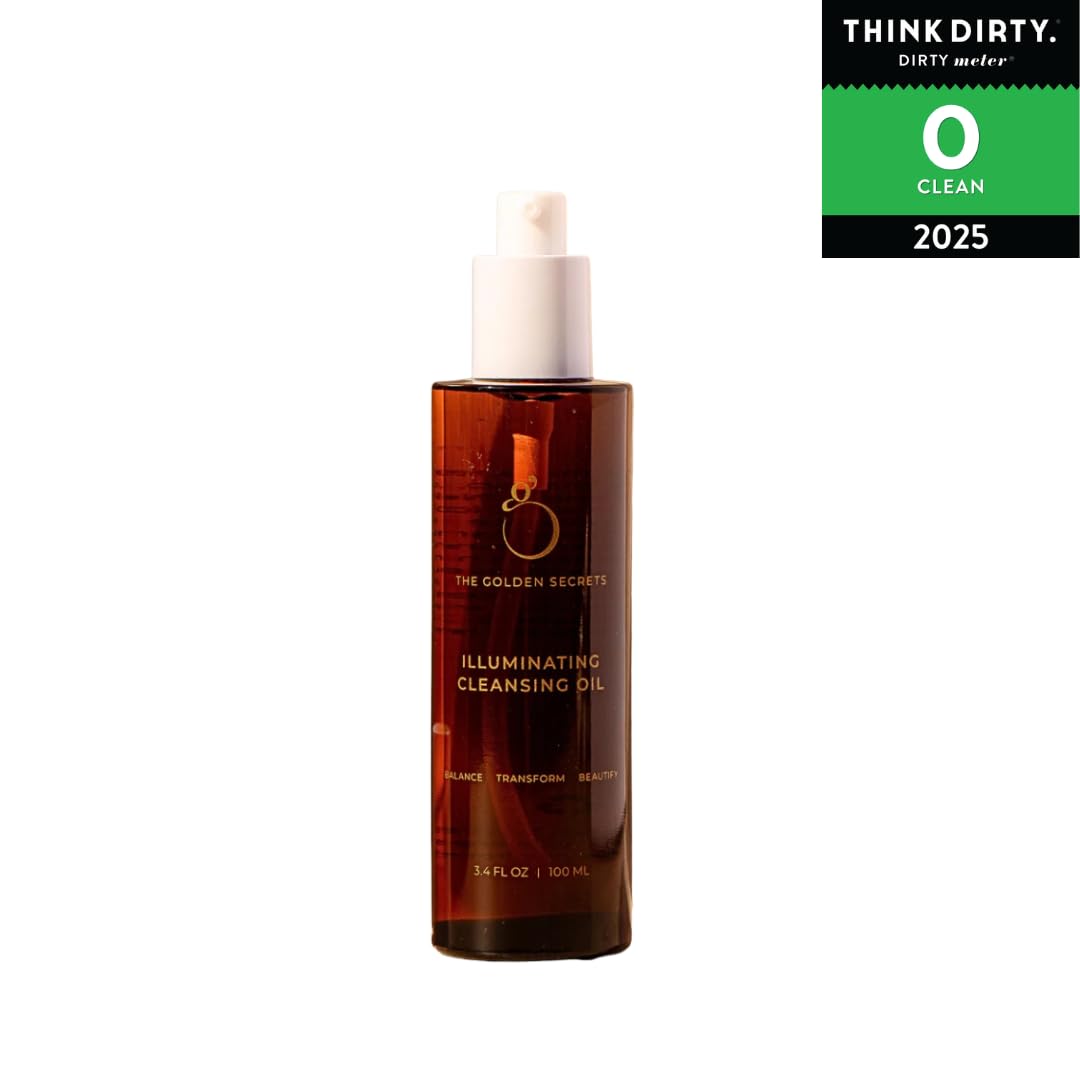 Best Illuminating Cleansing Oil for Glowing Skin - Deep Pore Cleanser & Makeup Remover - Perfect for Nighttime Skincare & Double Cleansing Routine