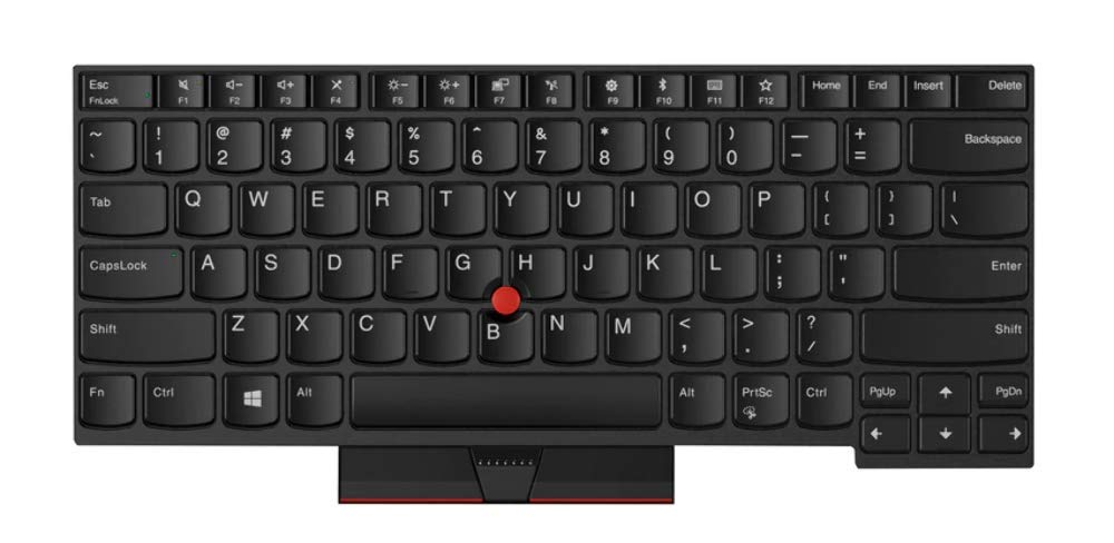 Lenovo 01HX527 Backlit Keyboard (English Layout) - Ergonomic USB Wired Keyboard with Adjustable Brightness for Office, Gaming & Home Use