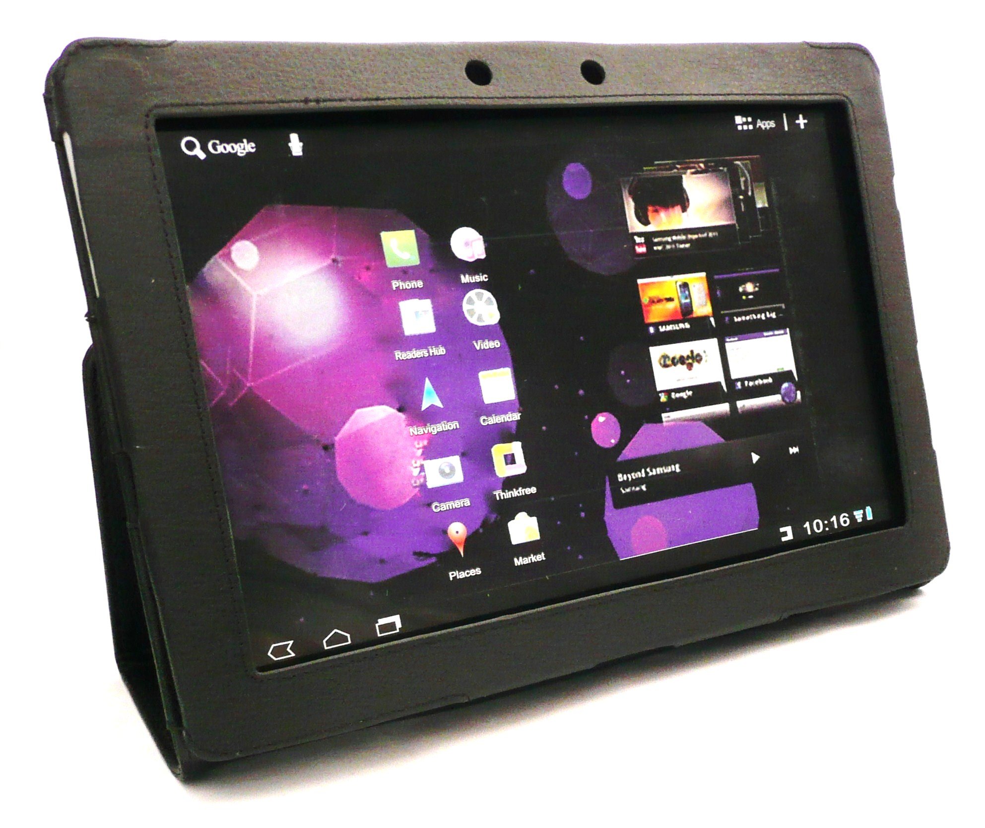 ASUS Eee Pad Transformer Prime TF201 TF-201 Multi-Angle Smart Wallet Cover Stand & Typing Case - Black | Protective Case for Tablet with Keyboard Function | Perfect for Work, Travel & Home Use