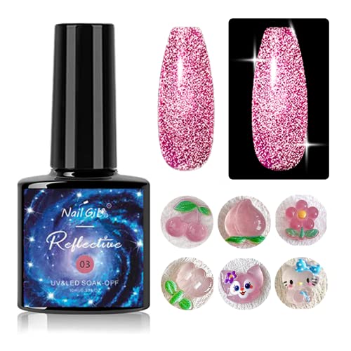 Reflective Glitter-Pink