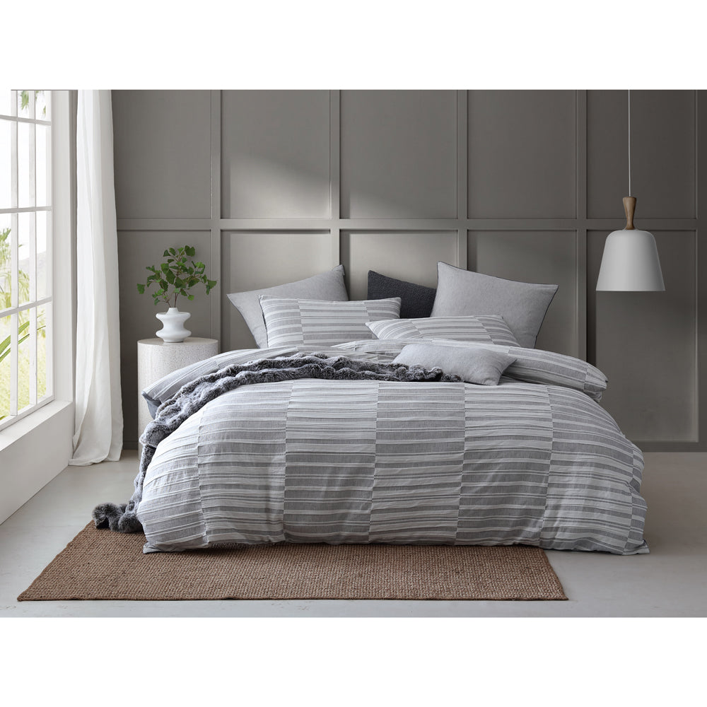 Balmoral Ash Quilt Cover Set - Super King Size Luxury Bedding for Master Bedroom | Soft & Breathable Cotton Duvet Cover for Ultimate Comfort