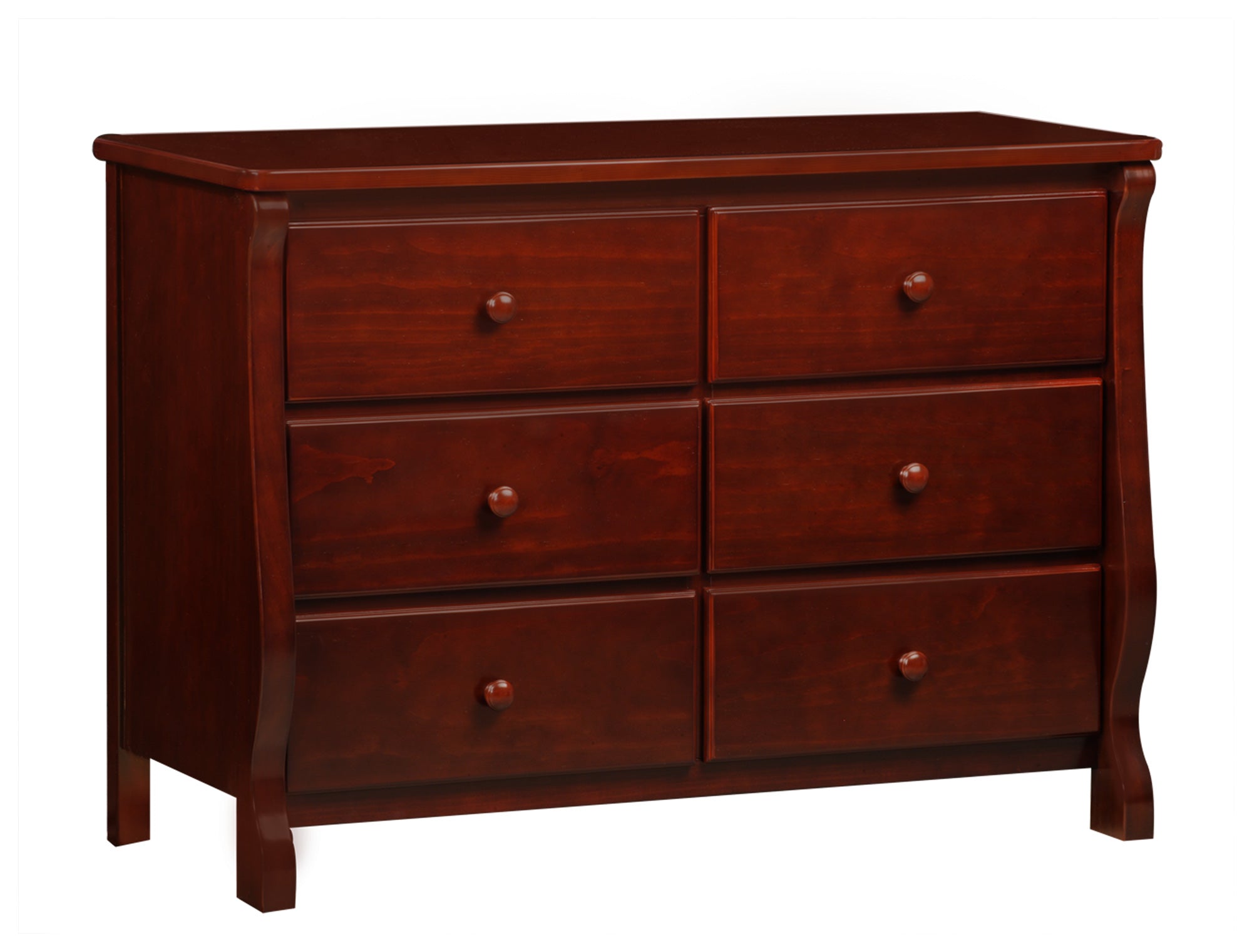 Elegant Canton Eclipse Dresser - Modern Wooden Bedroom Dresser with 6 Drawers, Vintage Style Storage for Bedroom, Living Room, and Office Organization