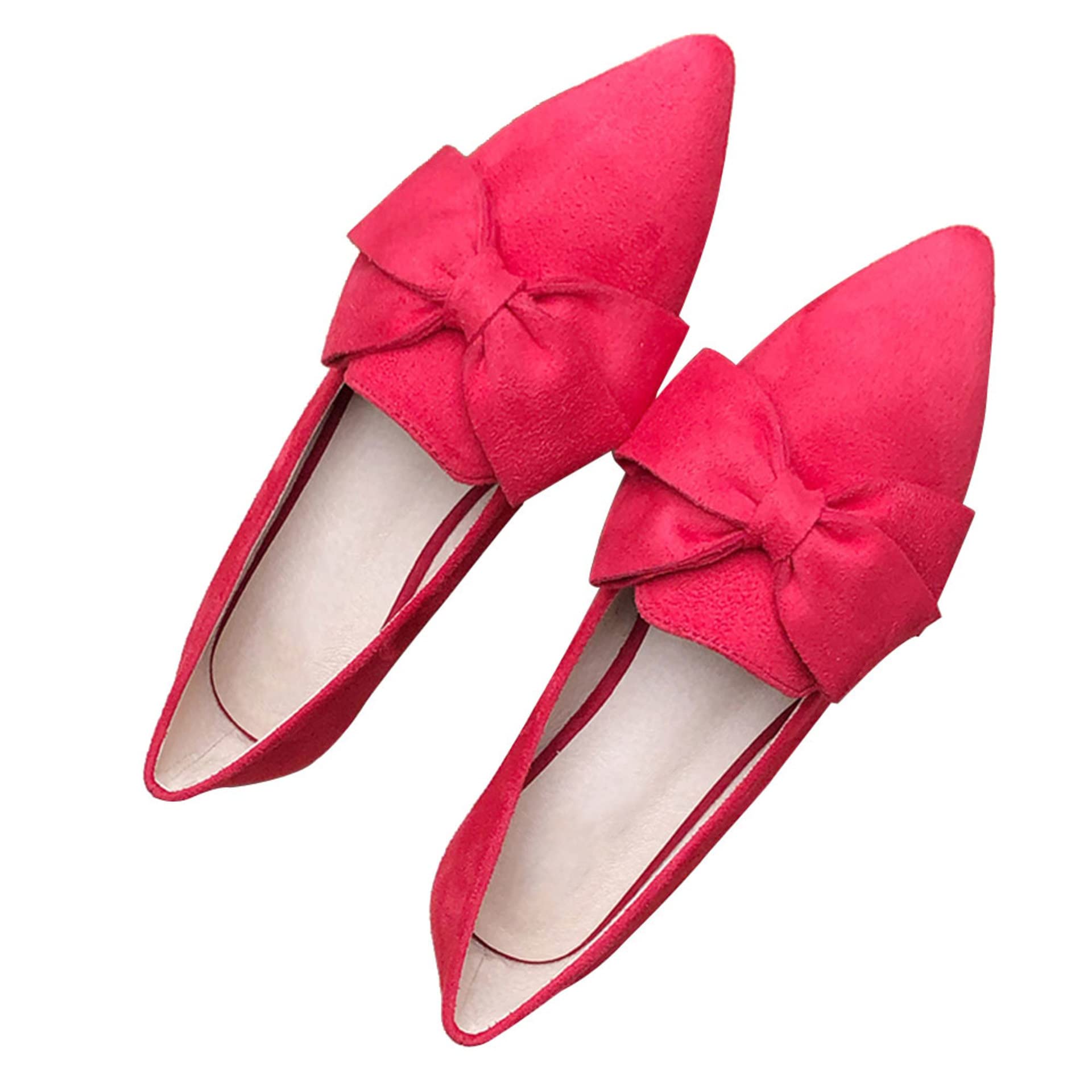 SAILING LU Women's Ballet Flats - Comfortable Pointed Toe Slip On Shoes with Memory Foam for Work, Office & Casual Wear