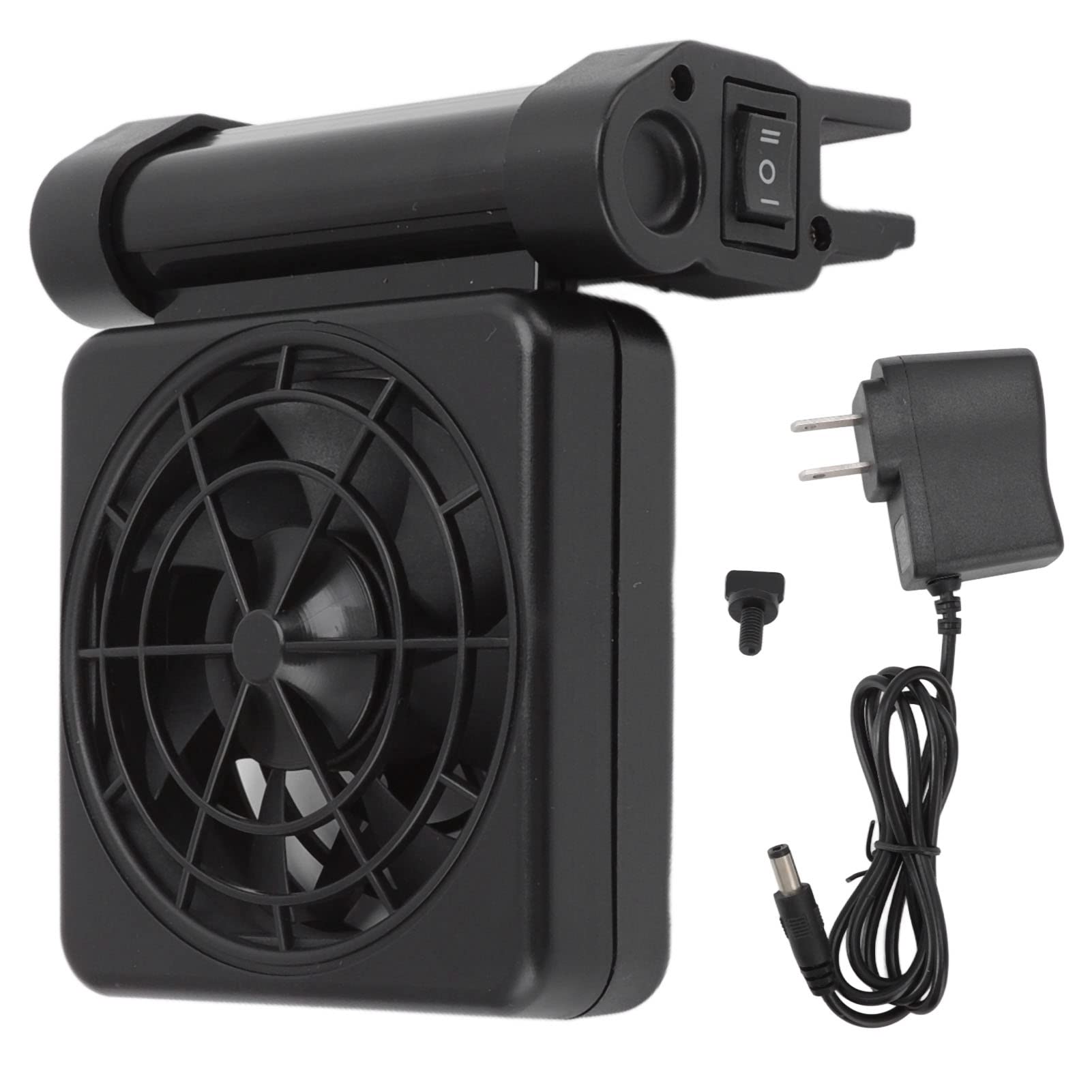 Pssopp Adjustable Speed Aquarium Cooling Fan for Fish Tanks - 100-240V US Plug Mini Cooling System - Perfect for Tropical Fish Tanks & Summer Aquarium Temperature Control