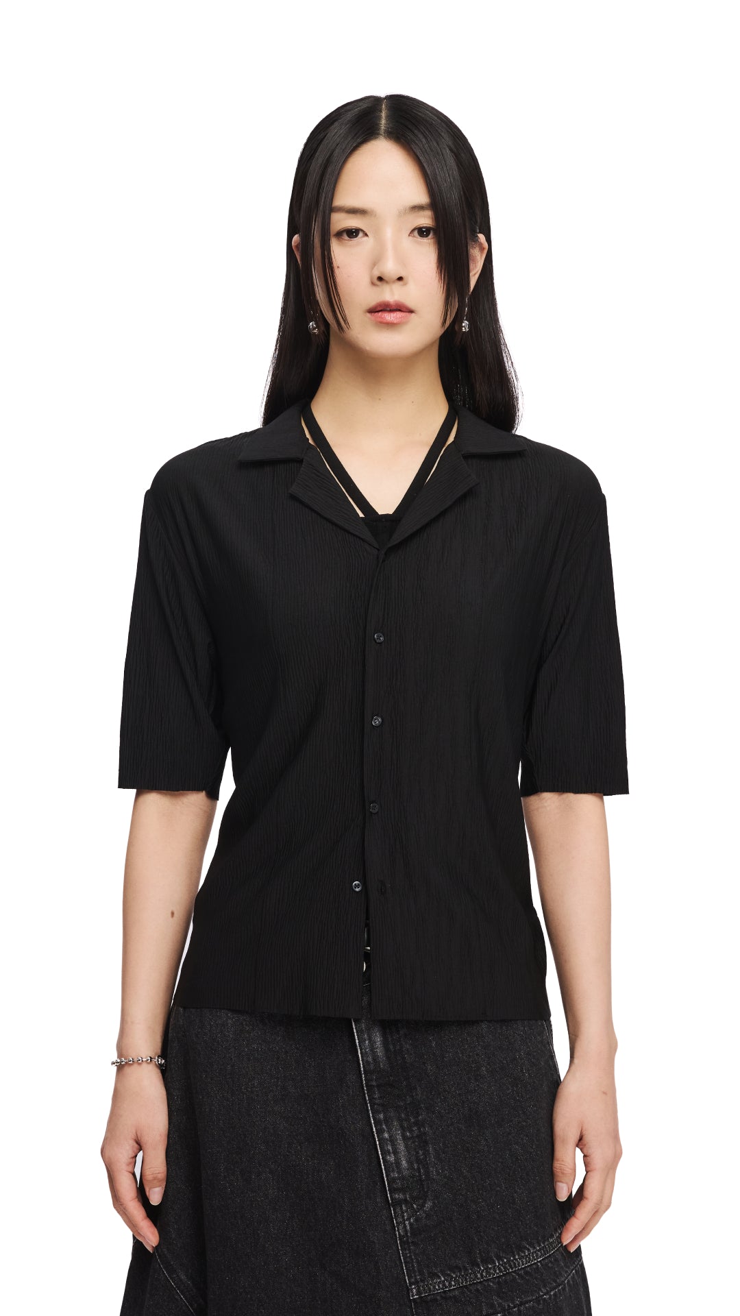 Stylish Crinkle Polo Shirt for Men & Women - Comfortable Wrinkle-Resistant Casual Top for Work, Golf & Everyday Wear