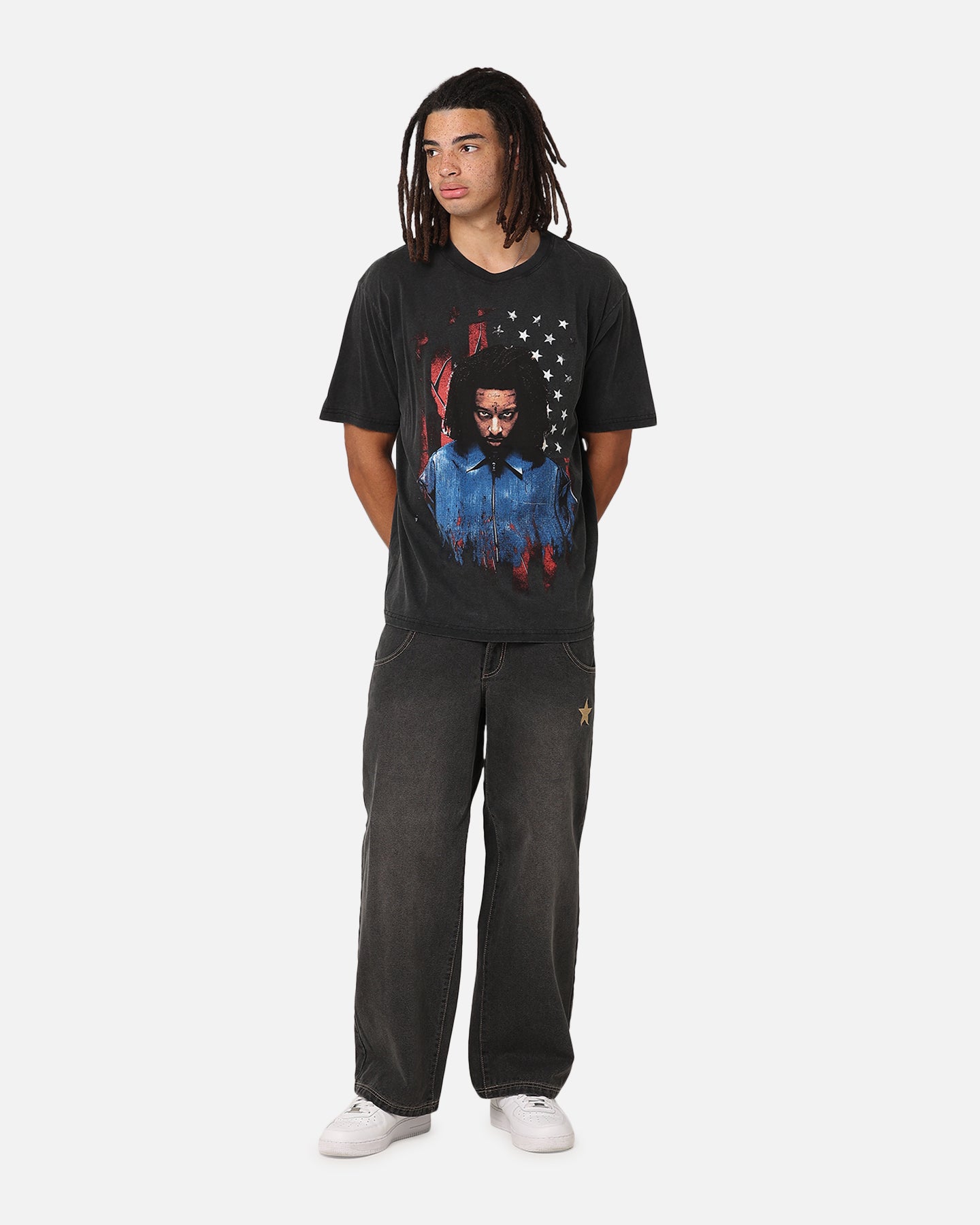 21 Savage Dream T-Shirt - Washed Black Vintage Rap Tee for Men | Hip Hop Streetwear & Concert Outfit