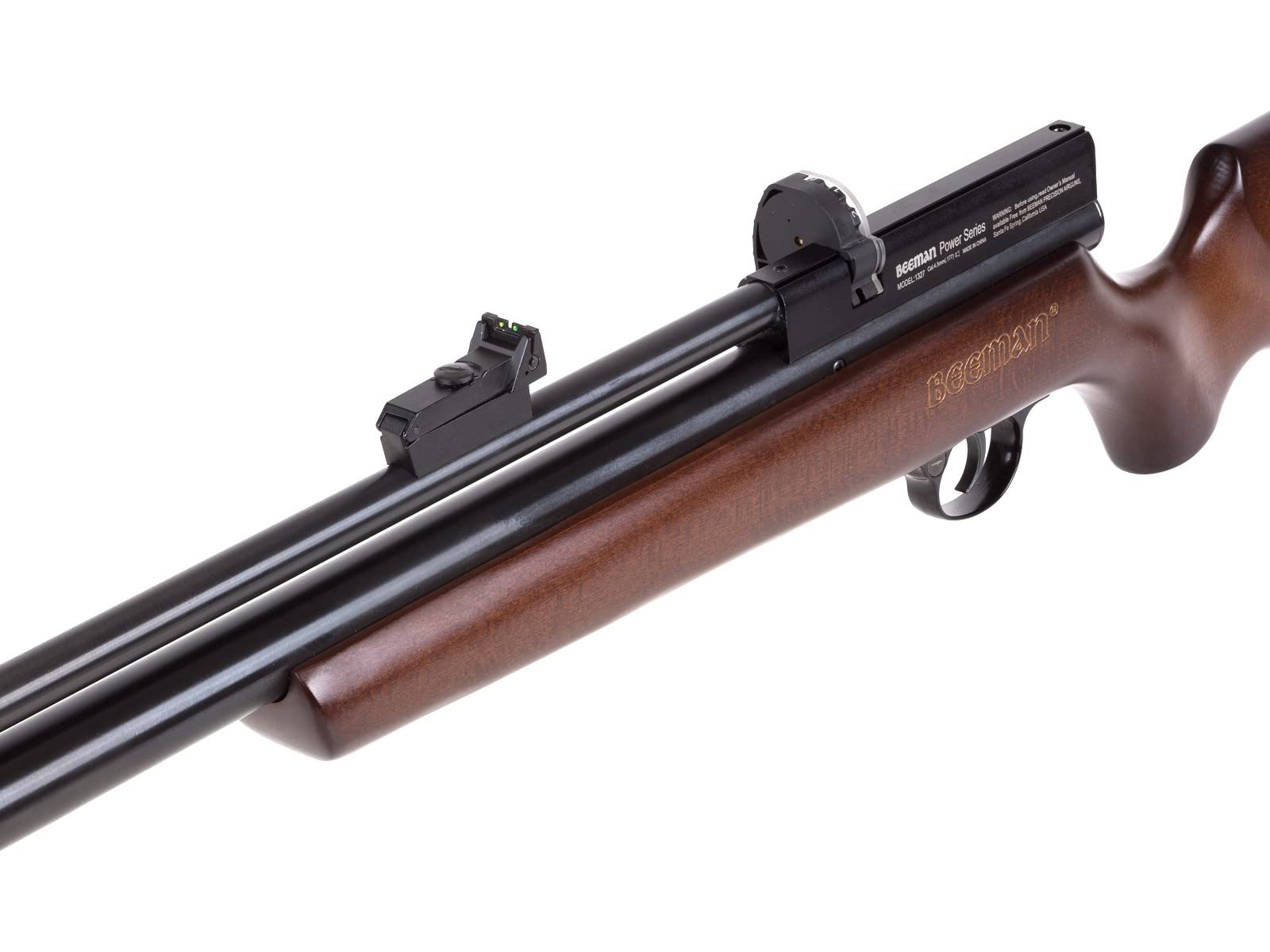Beeman Chief II PCP Air Rifle .22 Caliber 2000 PSI with 10-Shot Magazine & Fiber Optic Sights - Hunting, Pest Control & Target Shooting