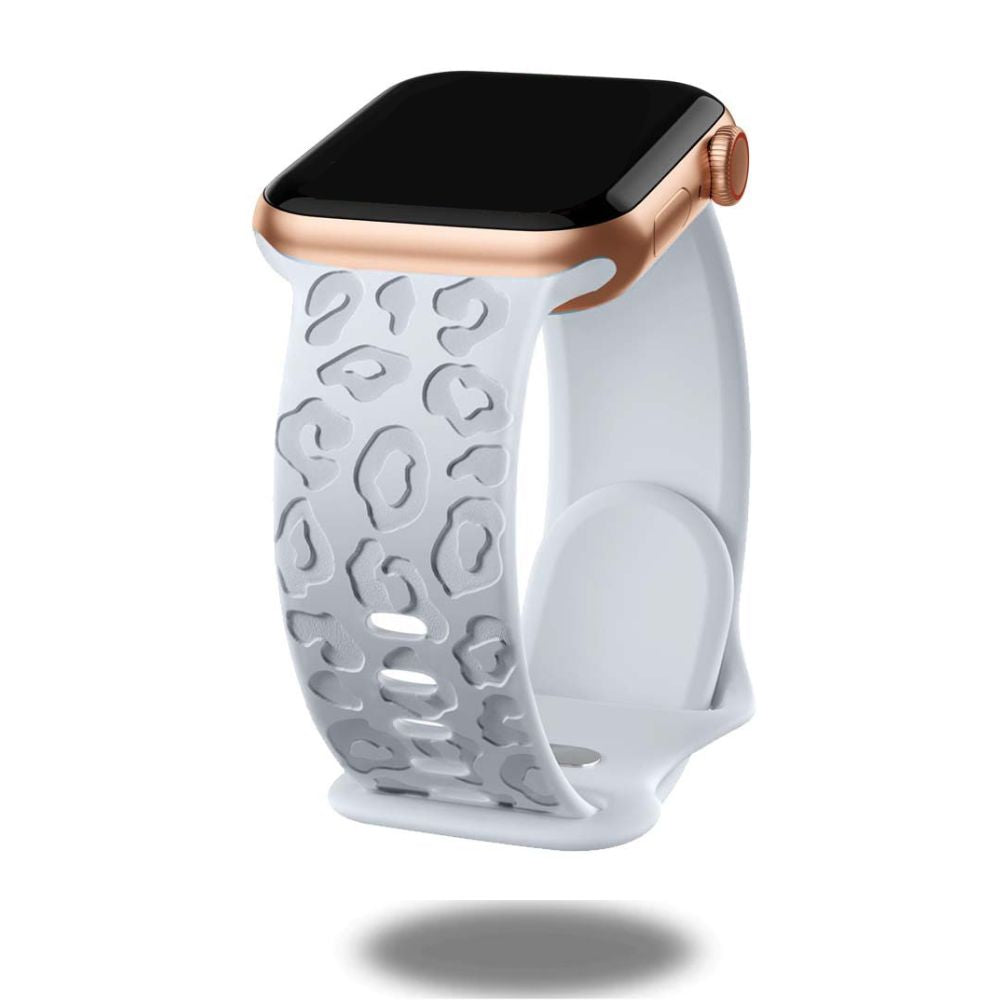 Engraved Leopard Paw Silicone Bracelets - Stylish Animal Print Wristbands for Women & Men - Perfect for Gifts, Fashion Accessories, and Wildlife Lovers