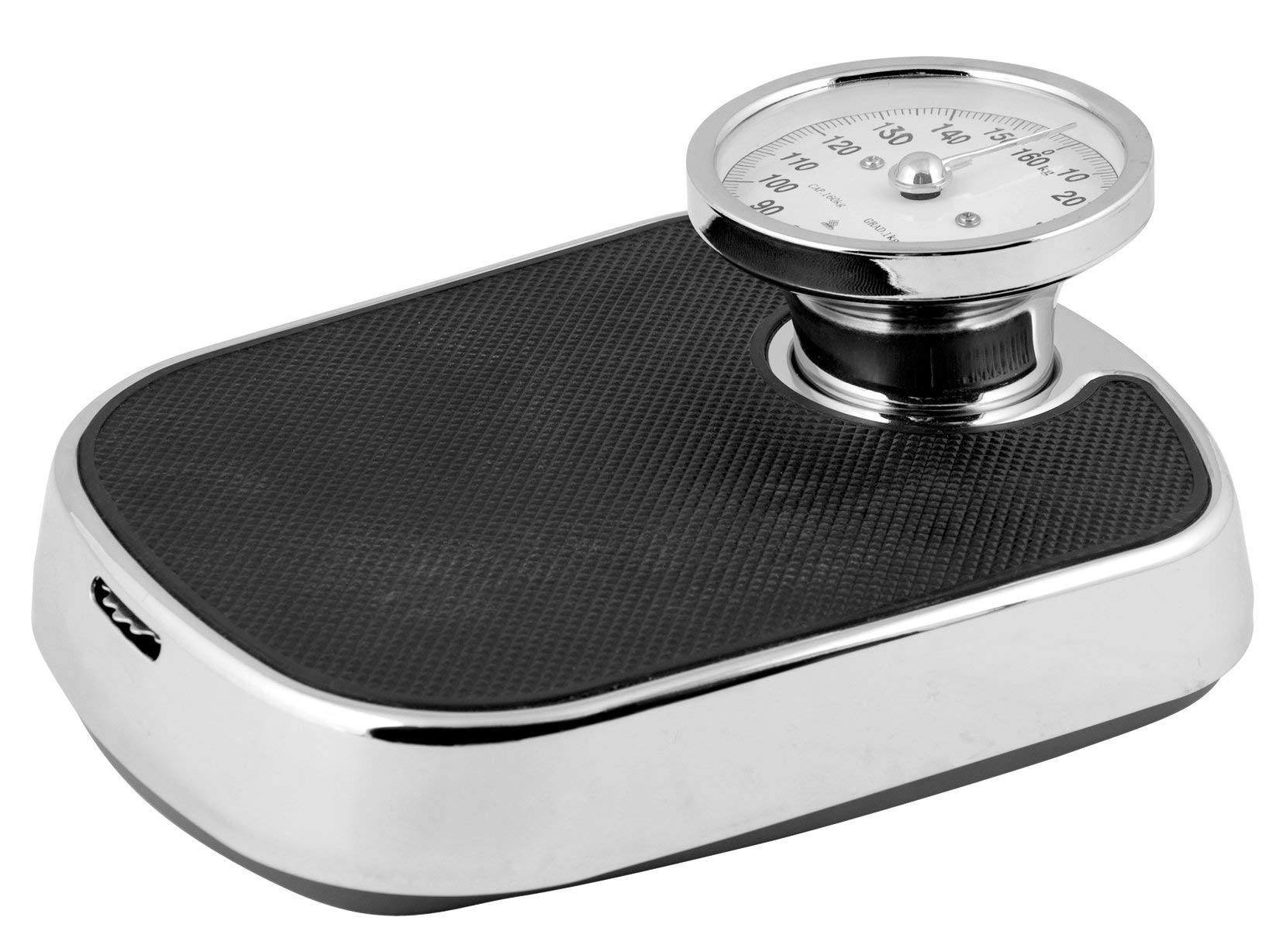 Minerva 160-DT613 Mechanical Bathroom Scale - Accurate Personal Weight Scale for Home Use, Black | Perfect for Fitness Tracking & Health Monitoring
