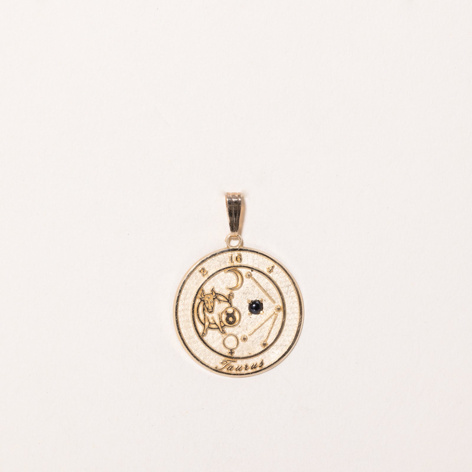 0.05ct Genuine Sapphire Taurus Zodiac Pendant Necklace - Elegant Birthstone Jewelry for Women & Girls - Perfect Gift for Birthday, Anniversary & Special Occasions