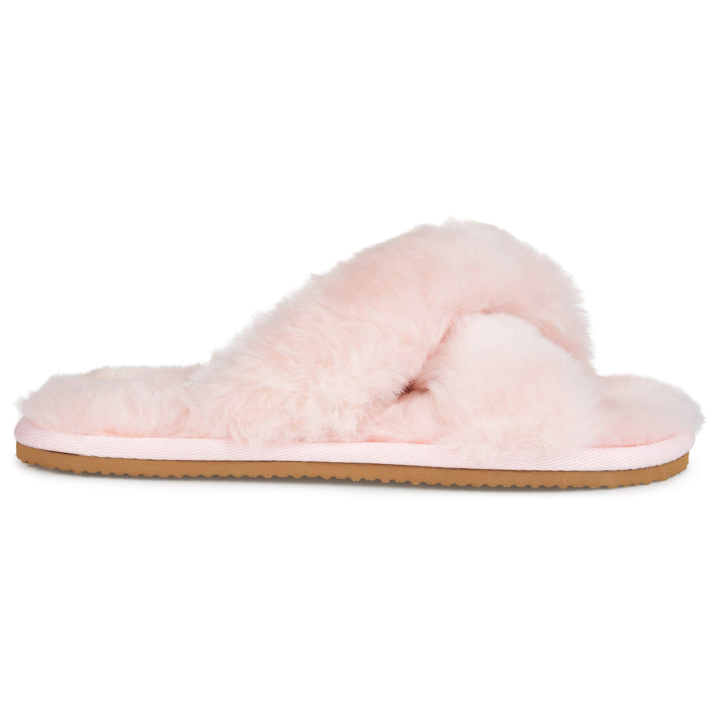 Brinley Co. Women's Soft Faux Fur Slippers - Cozy Indoor House Shoes for Winter Comfort & Warmth - Perfect for Home, Lounge & Relaxation