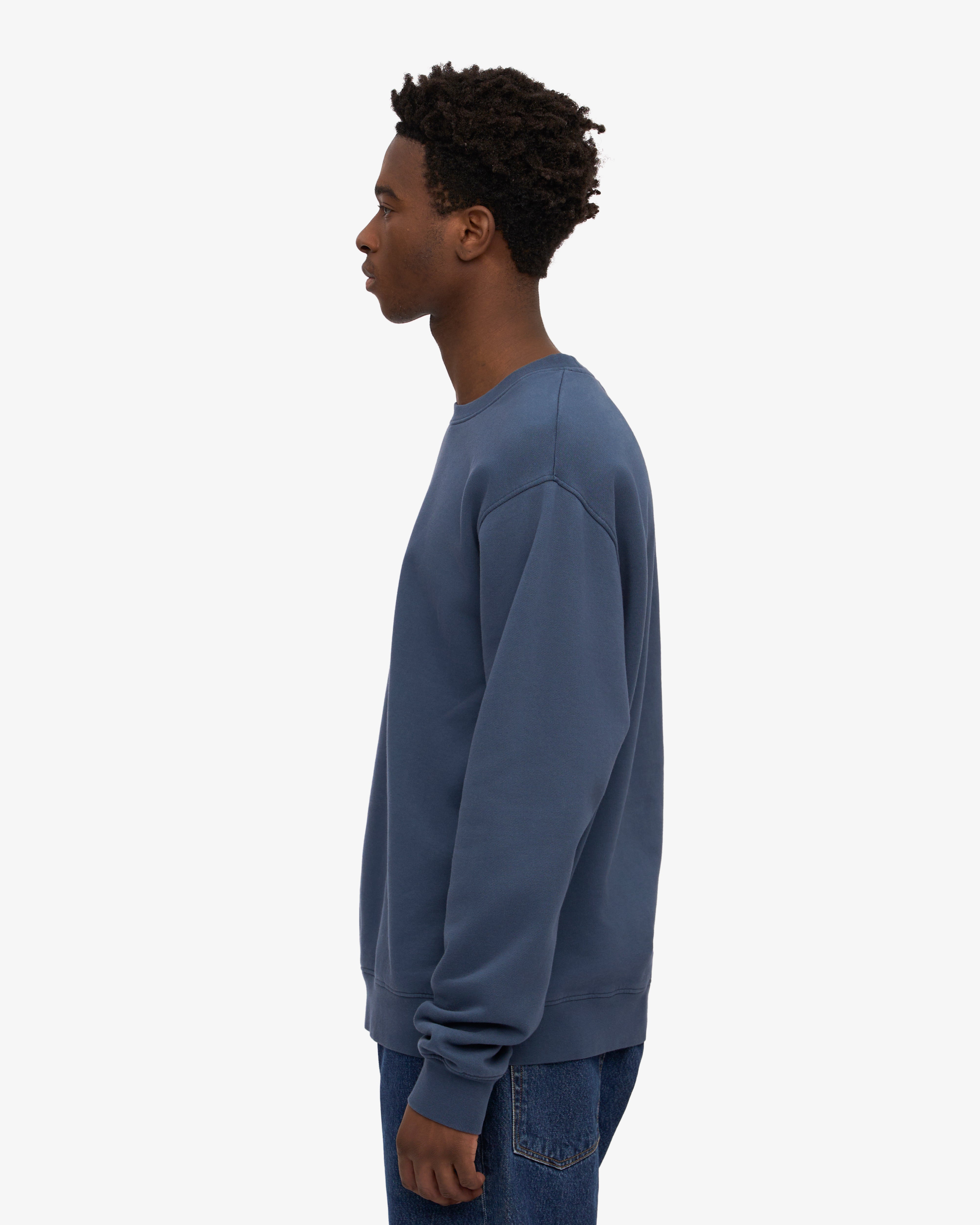 Classic Organic Cotton Crew Neck T-Shirt for Men - Soft & Comfortable Petrol Blue Tee - Perfect for Casual Wear, Gym & Everyday Outfits