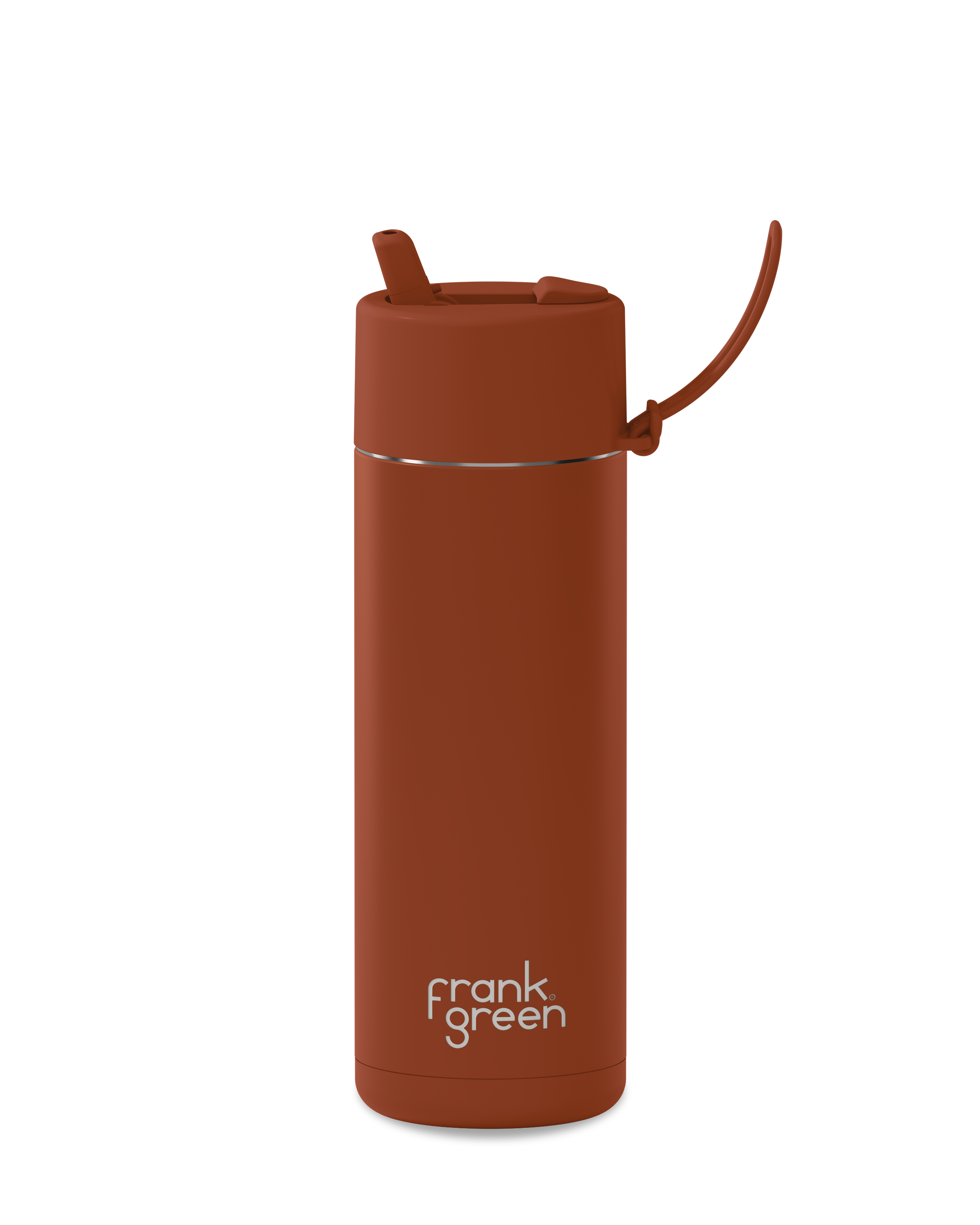 Eco-Friendly Ceramic Reusable Water Bottle - 20oz (595ml) Insulated Toffee Color - Perfect for Gym, Hiking & Office Hydration