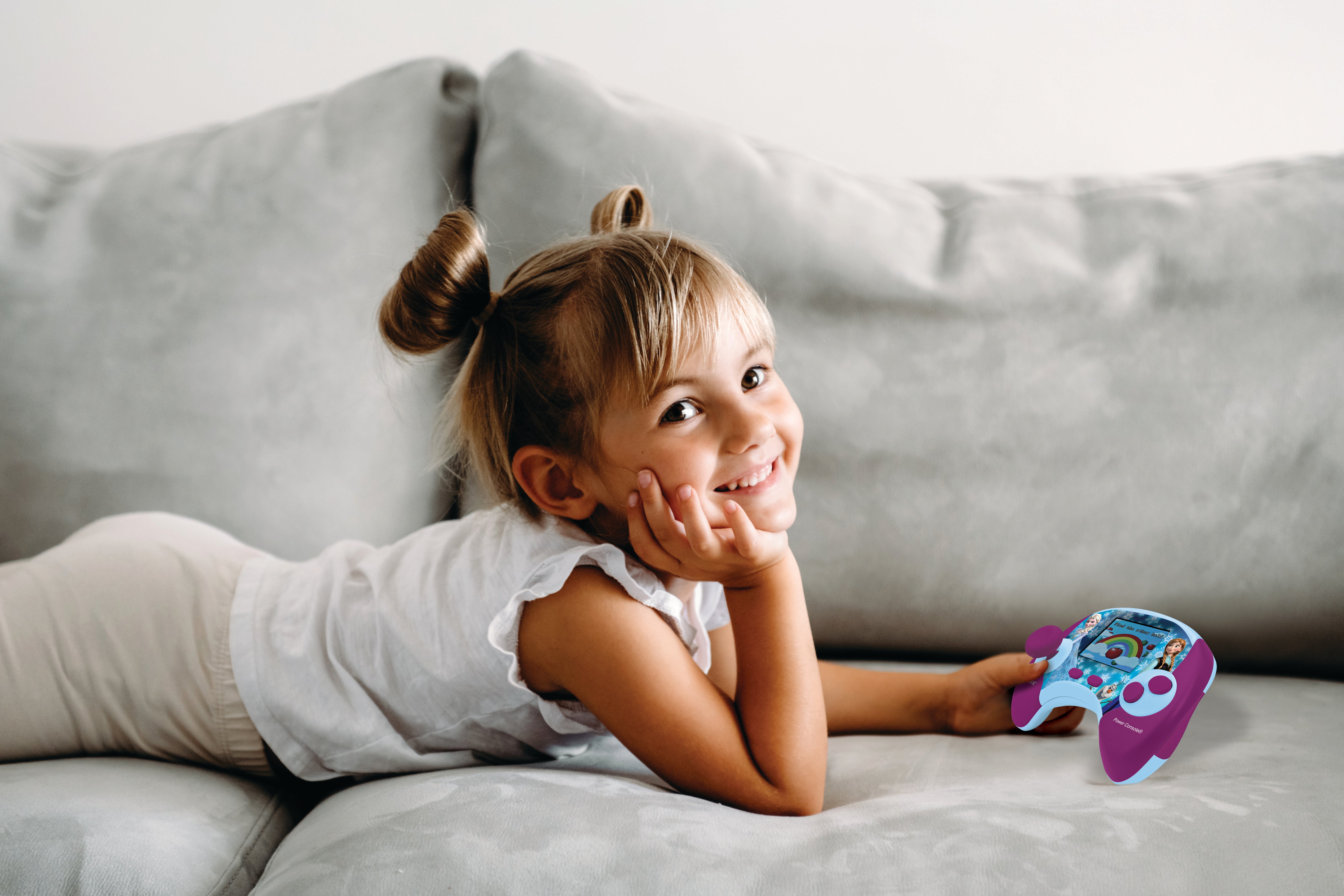 Disney Frozen Bilingual Learning Handheld Game Console - 100 Educational Activities for Kids | Perfect for Travel, Home Learning & Interactive Play