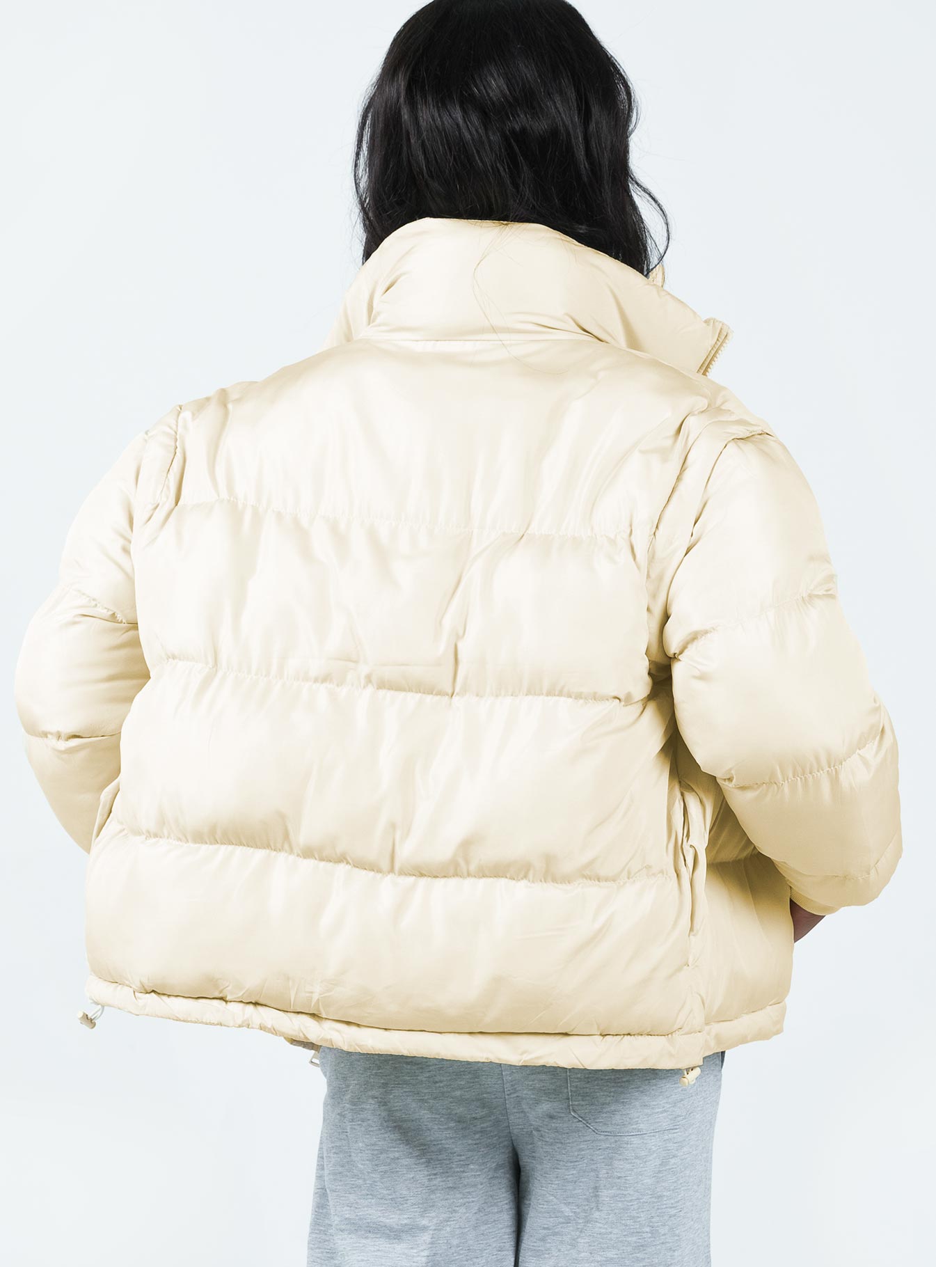 Blythe Women's Beige Puffer Jacket - Lightweight Warm Winter Coat for Outdoor Activities & Casual Wear