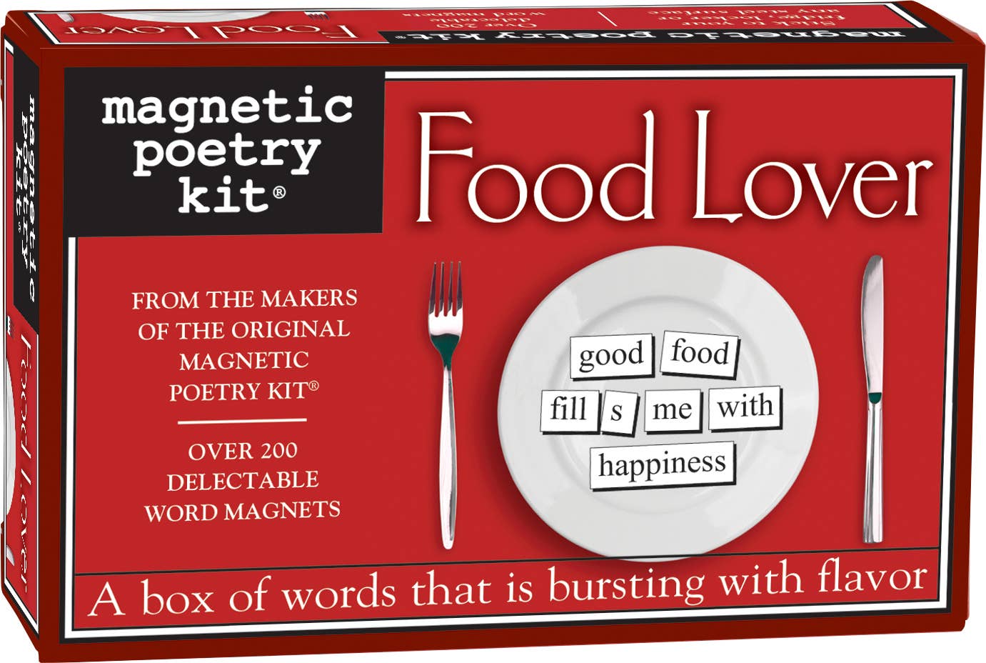 Food Lover Magnetic Poetry Kit - Creative Fridge Magnets for Kitchen Decor, Gift Ideas & Fun Word Games - Perfect for Home, Office & Classroom Use