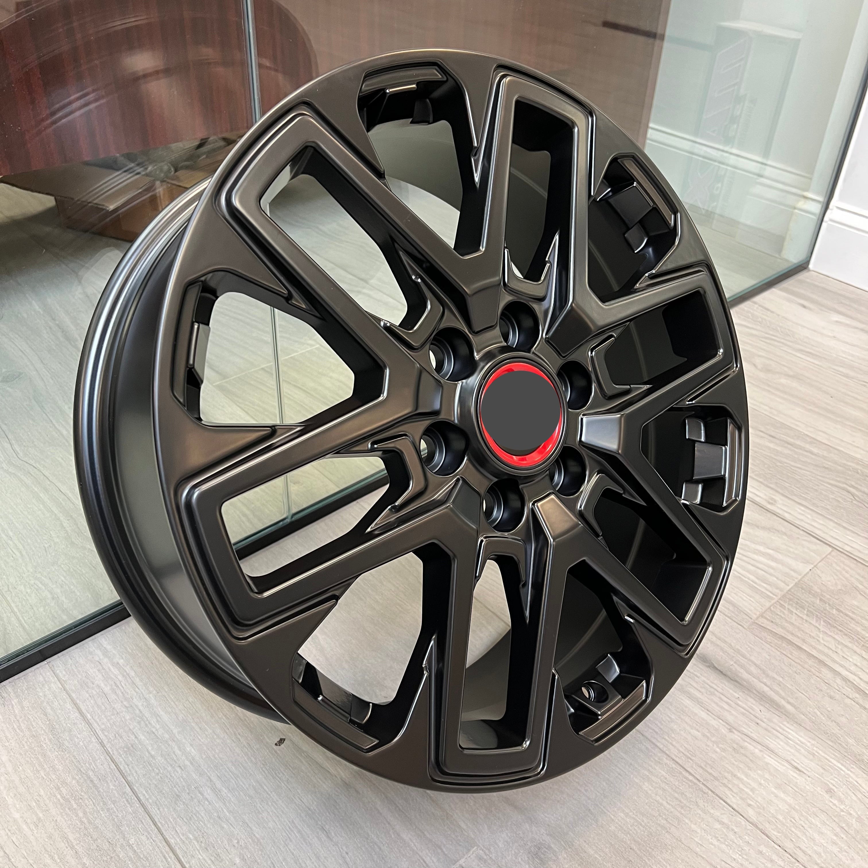 2023 Black Pro Style 18-Inch Wheels for Toyota Tundra & Sequoia - Off-Road, Street Performance, Custom Truck Upgrades