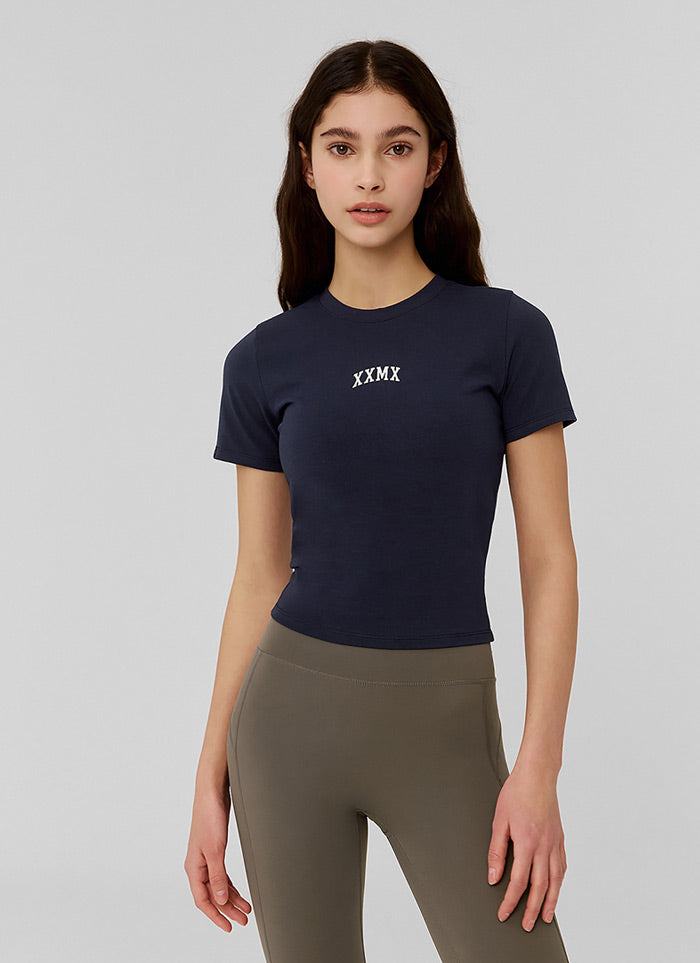 3-Pack XXMX Crop Short Sleeve Tops for Women - Summer Fashion Casual Tees for Gym, Yoga, and Everyday Wear