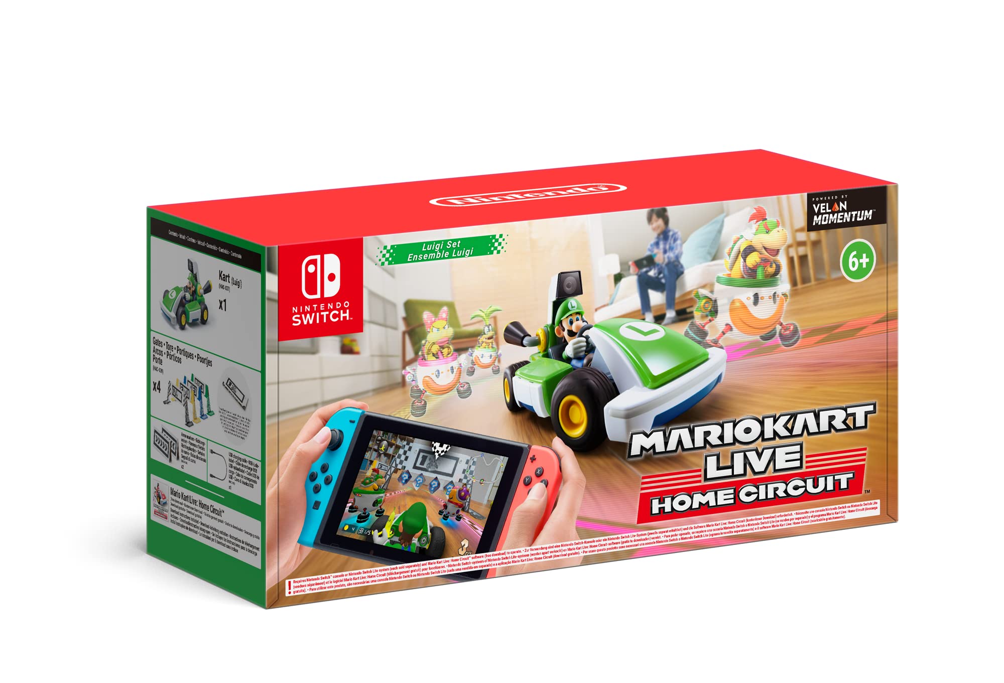 Mario Kart Live: Home Circuit - Luigi Edition for Nintendo Switch | AR Racing Game for Kids & Adults | Fun Indoor & Outdoor Play