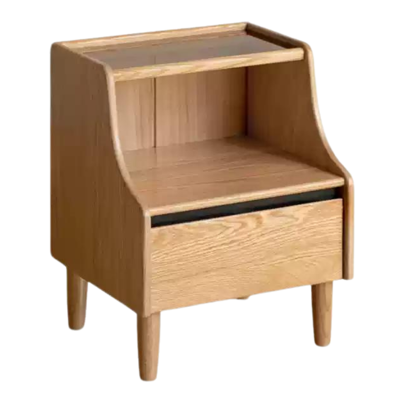15.7x13.7x19.6 inch / 40x35x50cm / Natural wood color / bedside cabinet