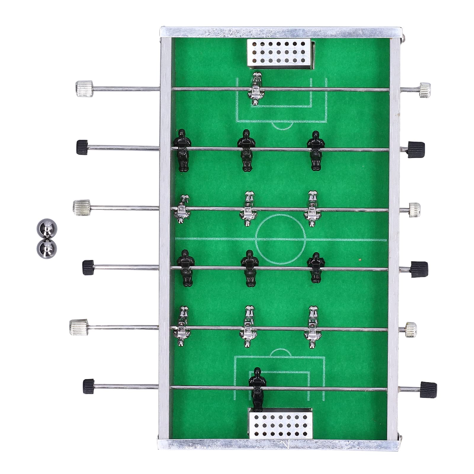 8 Inch Mini Tabletop Foosball Game - Portable Indoor Soccer Table Set for Adults & Kids - Perfect for Game Rooms, Family Game Nights, Office Break Rooms & Dorm Entertainment