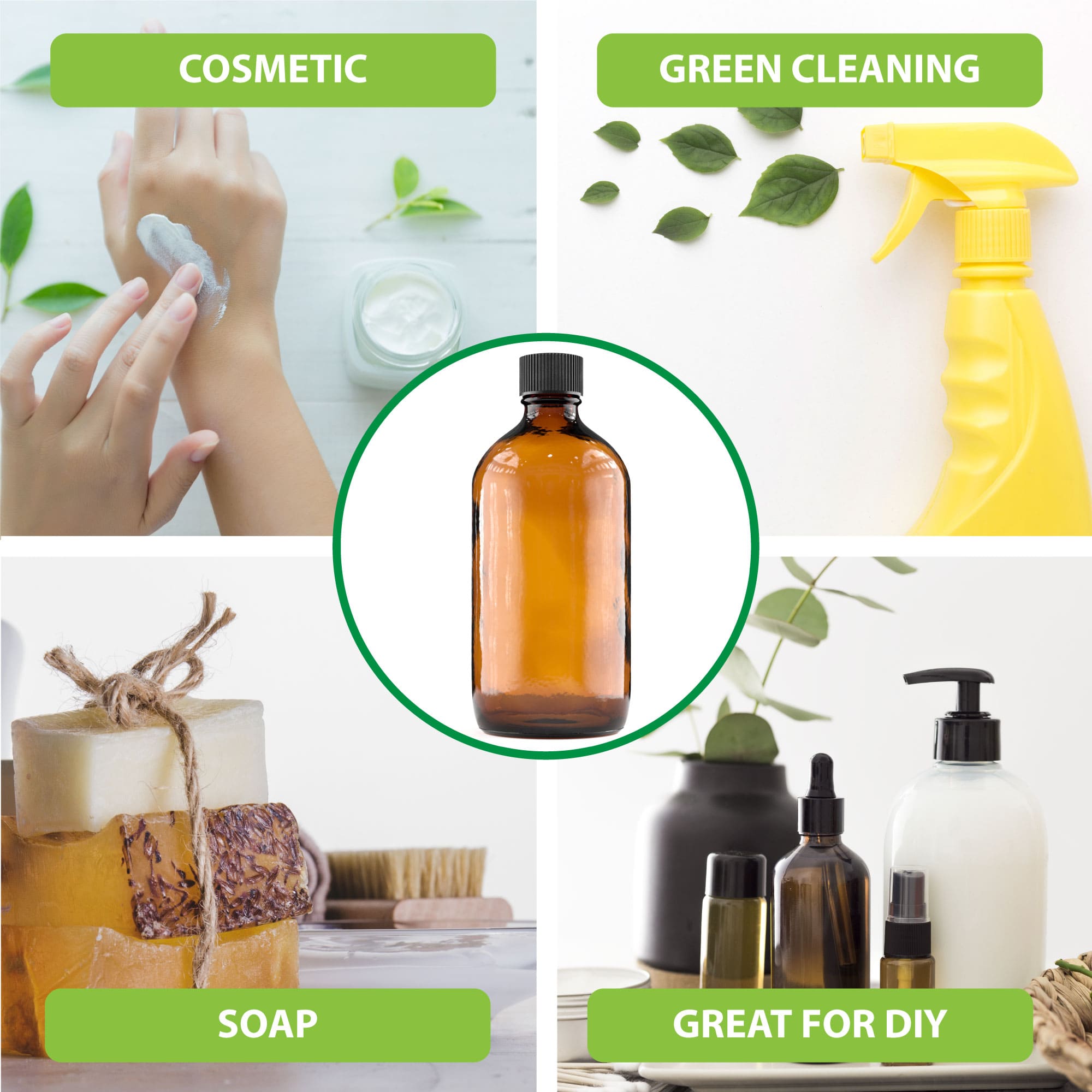 240mL Empty Plastic Bottles for DIY Crafts, Travel Toiletries, and Essential Oils - BPA Free Leakproof Containers (No Caps Included) - Perfect for Home Organization, Beauty Products, and Liquid Storage