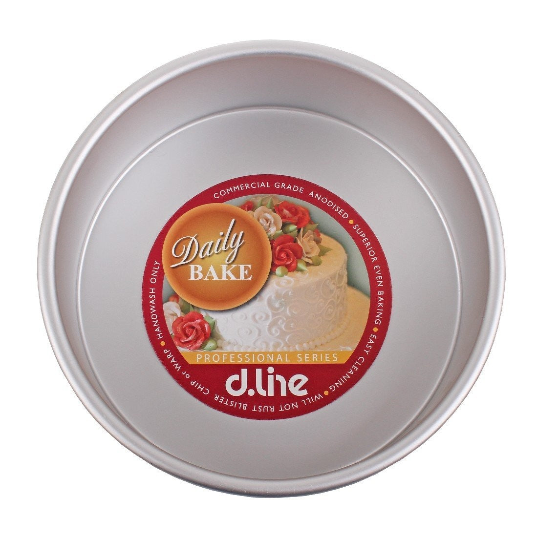 Premium Non-Stick Anodized Aluminum Round Cake Pan 10cm/4 Inch - Perfect for Baking Cakes, Cupcakes & Desserts | Ideal for Home Bakers & Professional Chefs